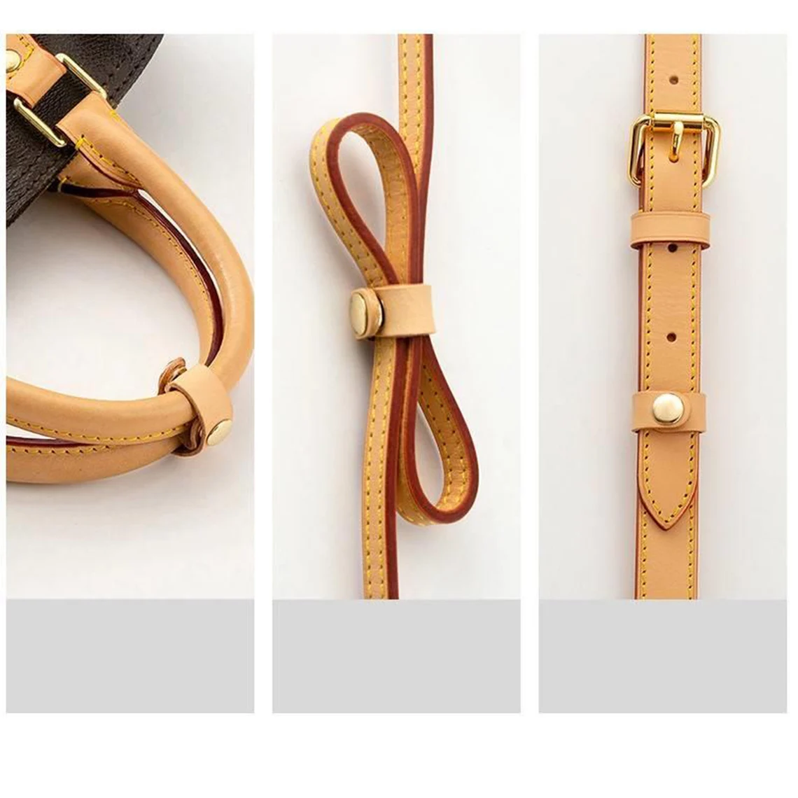 Full-grain Leather Strap Adjust Buckle/Strap length adjuster for handbags/pouch/clutch/bag acc, 5 sizes, 8 colors