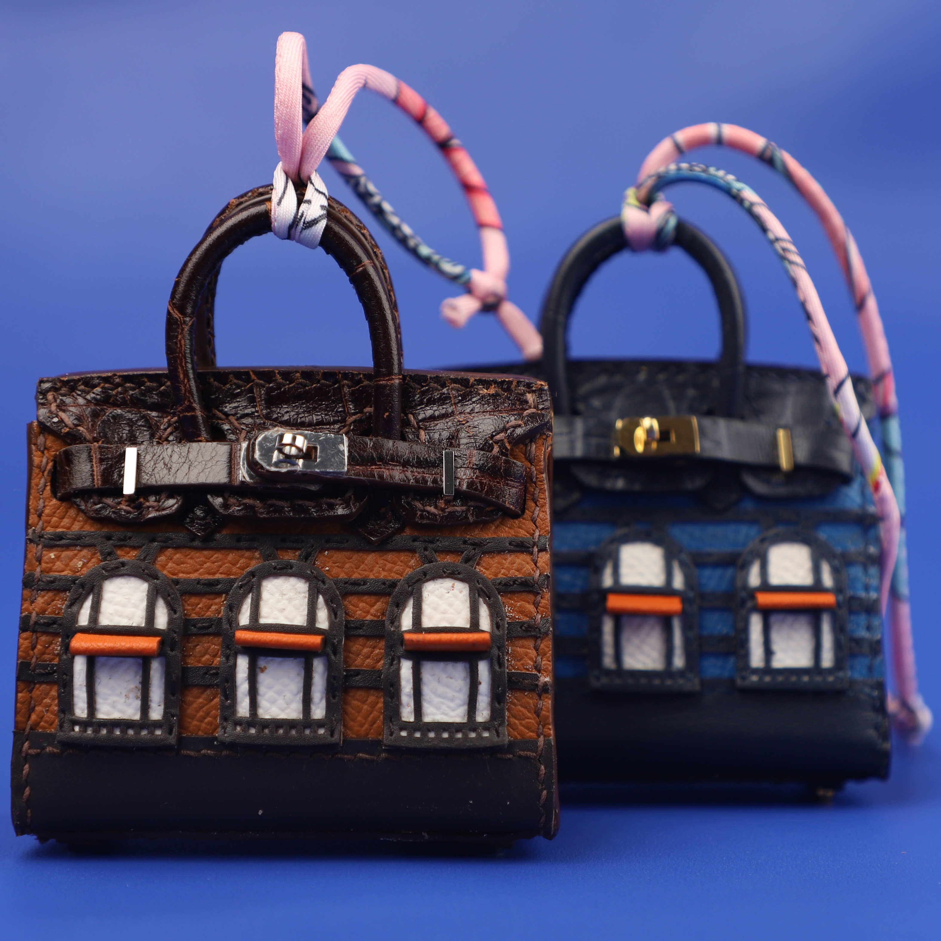 New design Epsom Leather Handmade The Windows Birkin bag charm