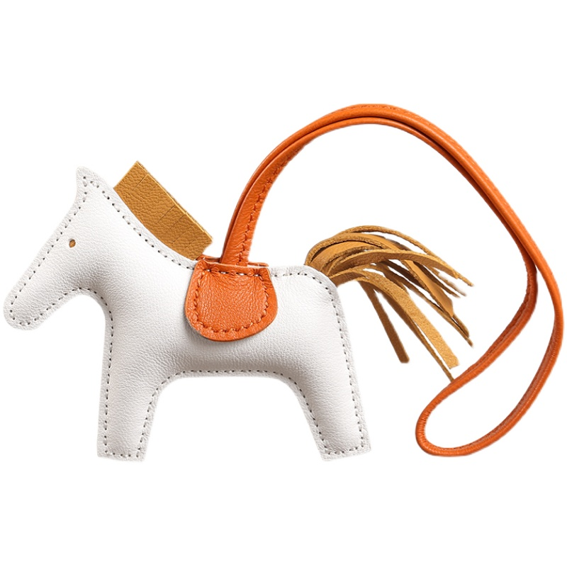 Rodeo Pegase trumpet hanging ornament，rodeo pegase leather bag charm