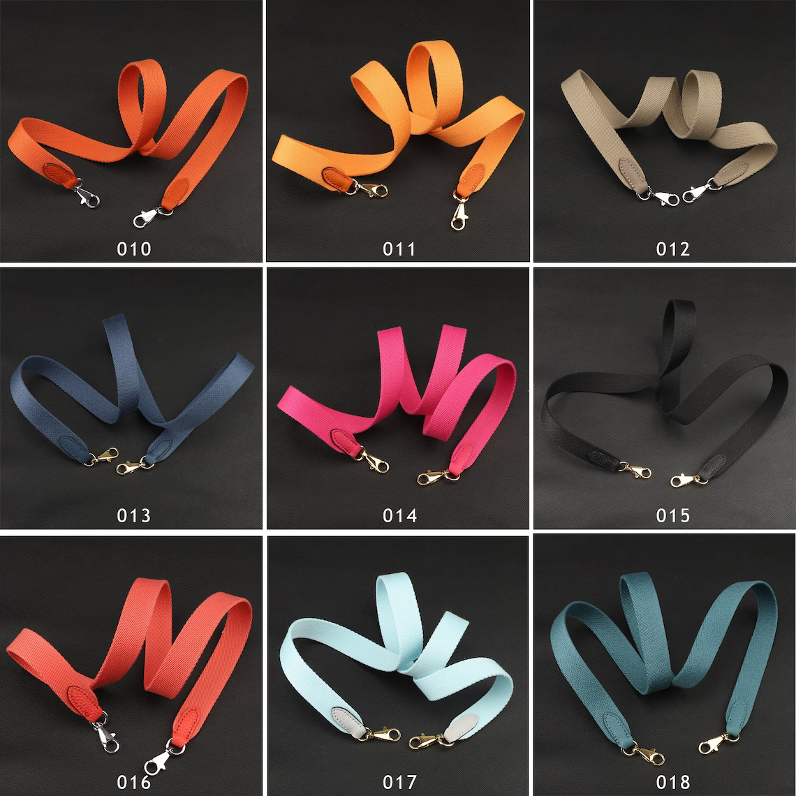 25 colours Option 1 inch canvas strap with the O ring and metal adjuster buckle adjustable bag strap for the Evelyne TPM bag