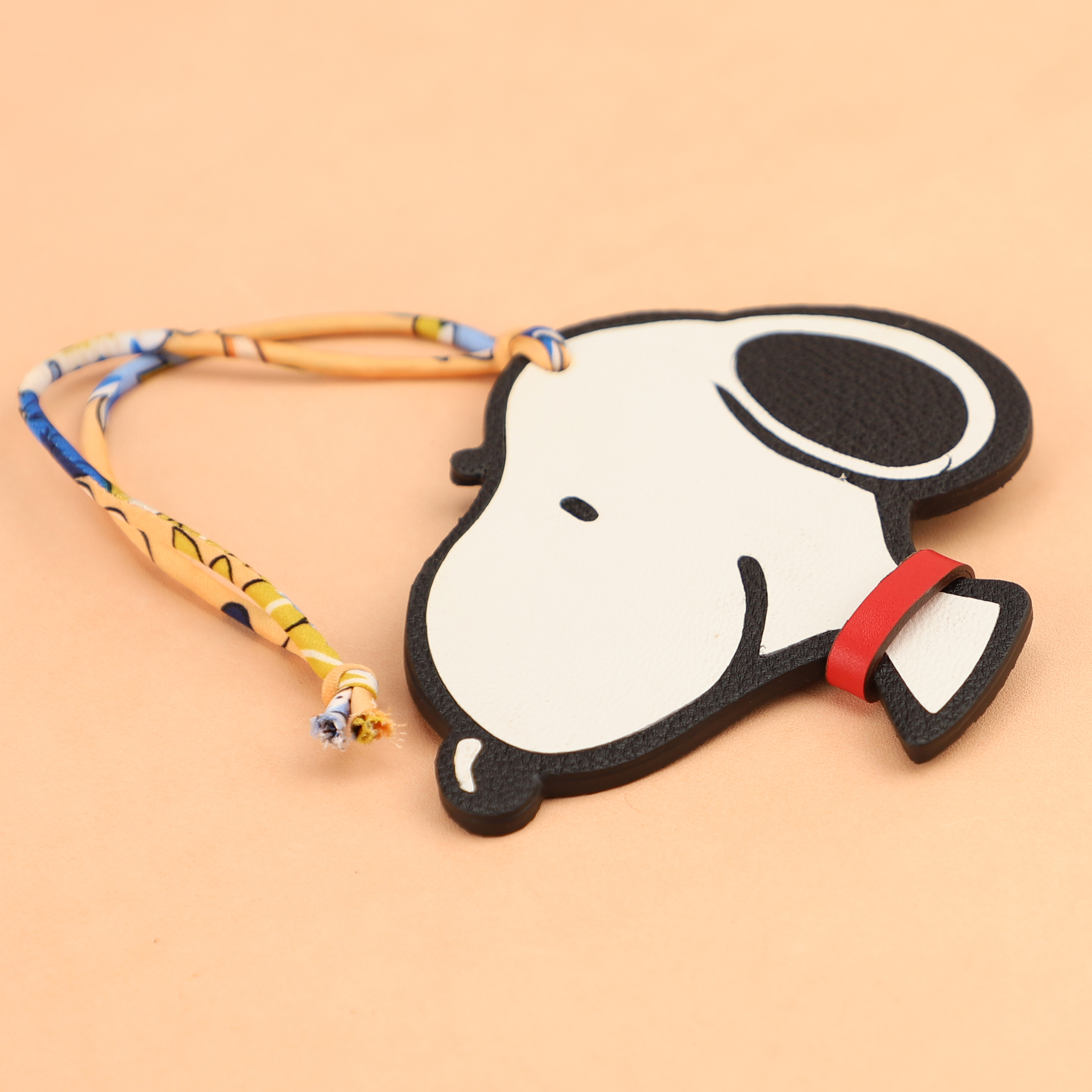 Handmade Chevre Gyzore Goatskin Snoopy Bag Charm,Snoopy charm