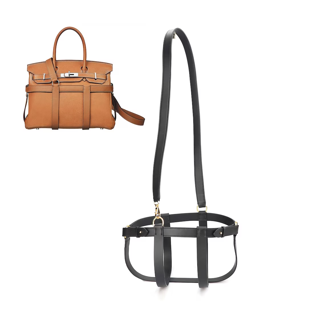 2.2cm width swift leather bag strap Harnais Birkin for BK30cm or BK25cm