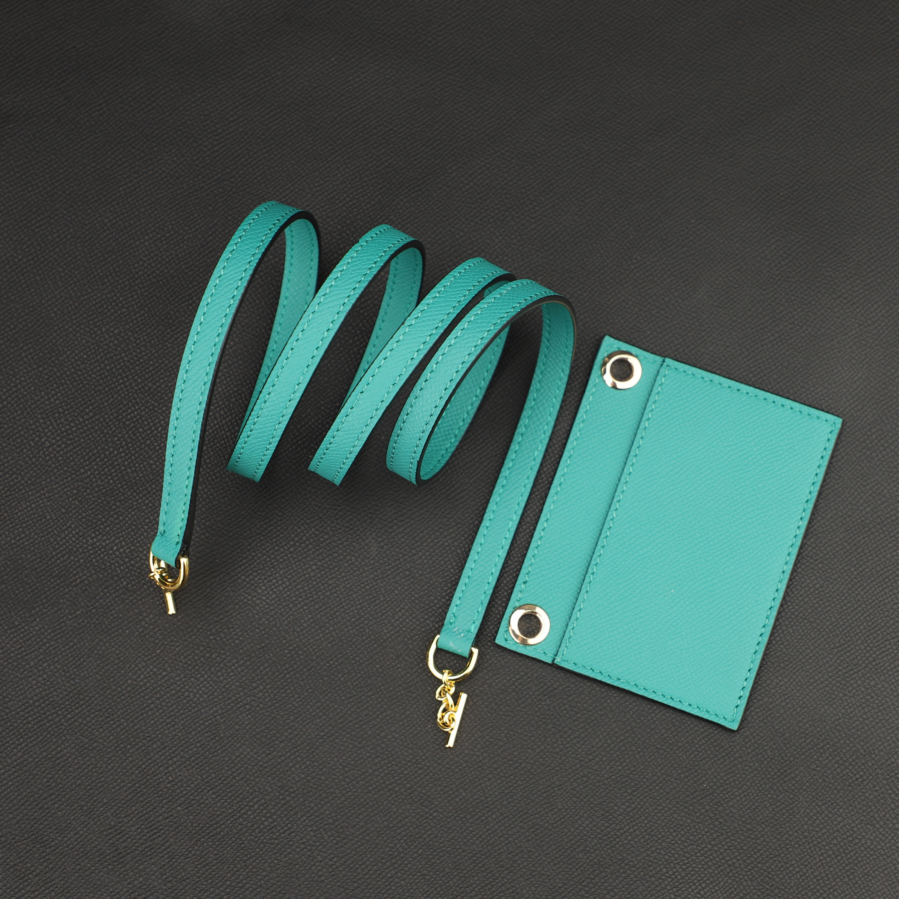 Design Insert Card And Strap For Constance compact Wallet,The Epsom Leather shoulder strap for Constance compact Wallet