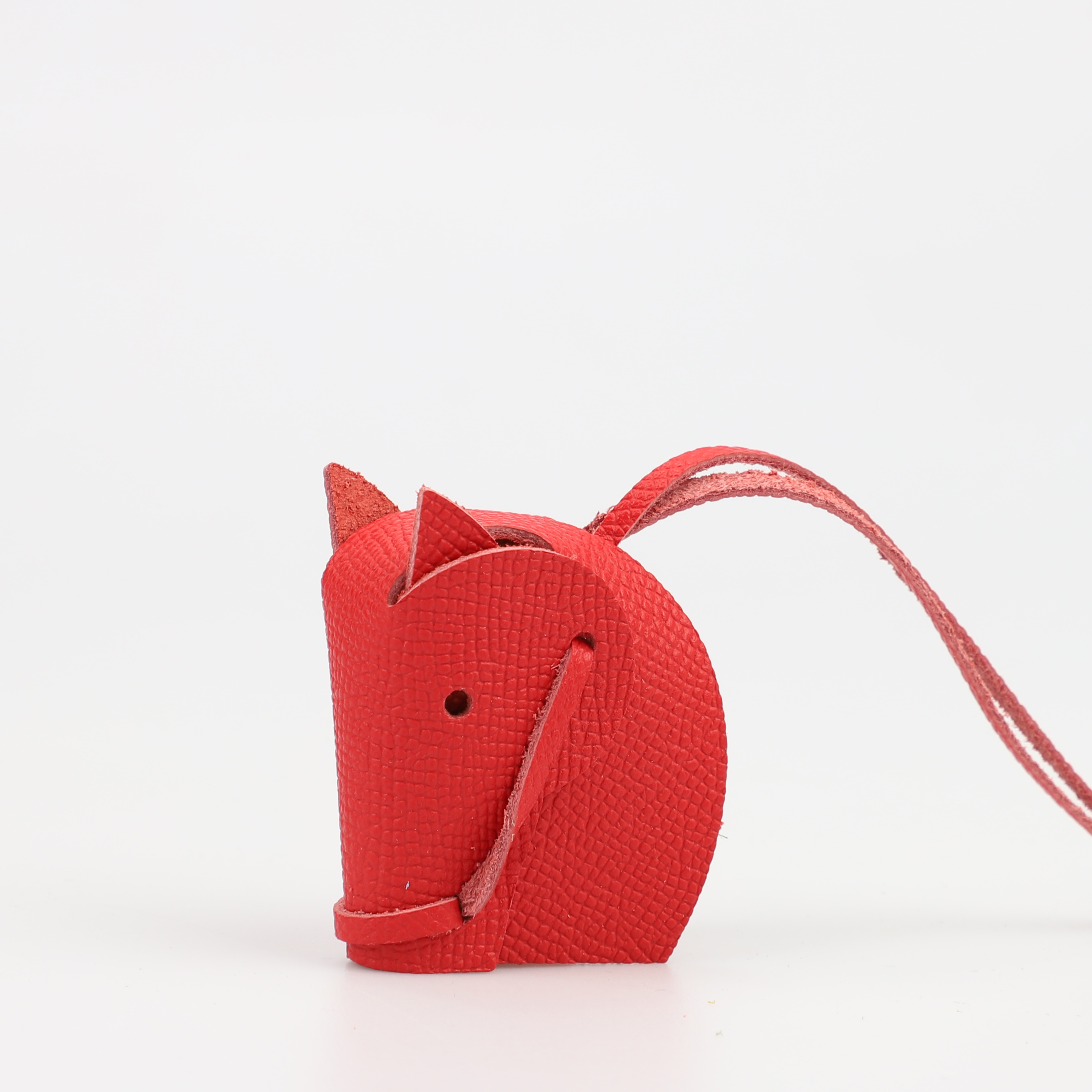 Handmade The Epsom Leather Horse Head Bag Charm