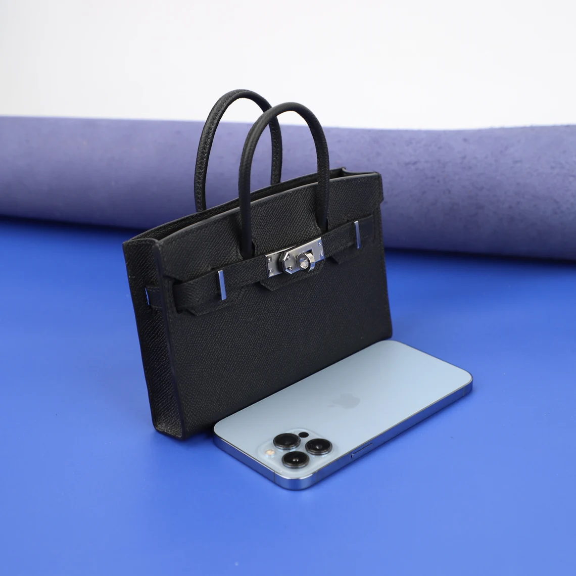 Handmade the epsom leather shoulder bag for the iphone 13 pro max,iphone 14 pro max,epsom leather bag and shoulder strap