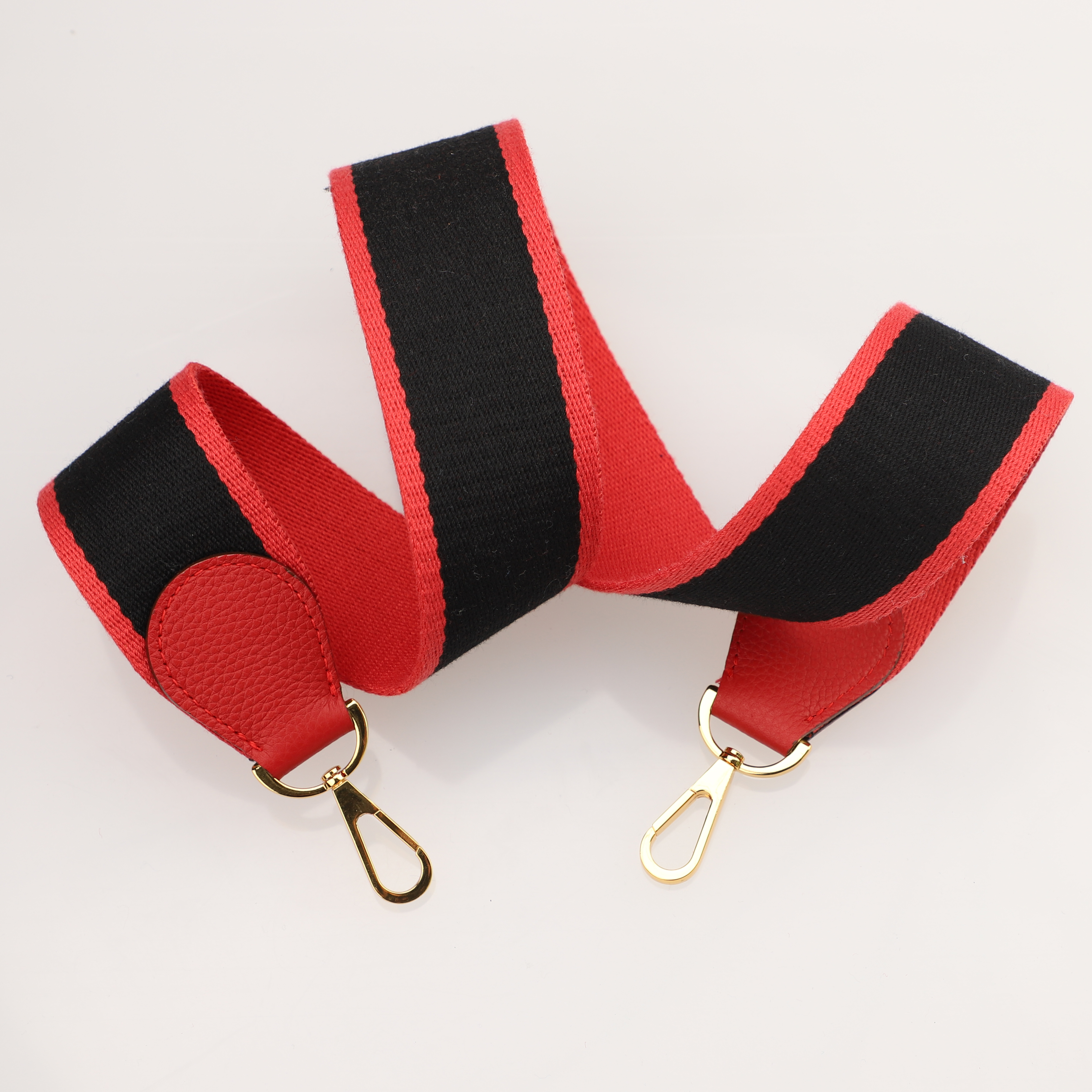 Handamde The 2" wide Bi-colors canvas and togo leather shoulder strap for brand bag,guita strap,crossbody strap