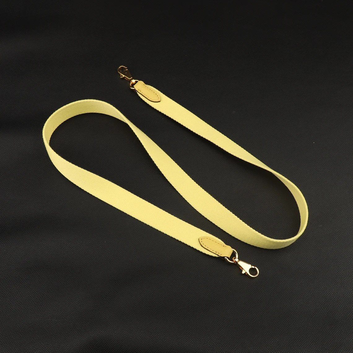 25mm Wide Soufre Canvas Crossbody strap for Evelyne TPM bag and other Brand bag,Soufre Canvas with togo leather shoulder strap