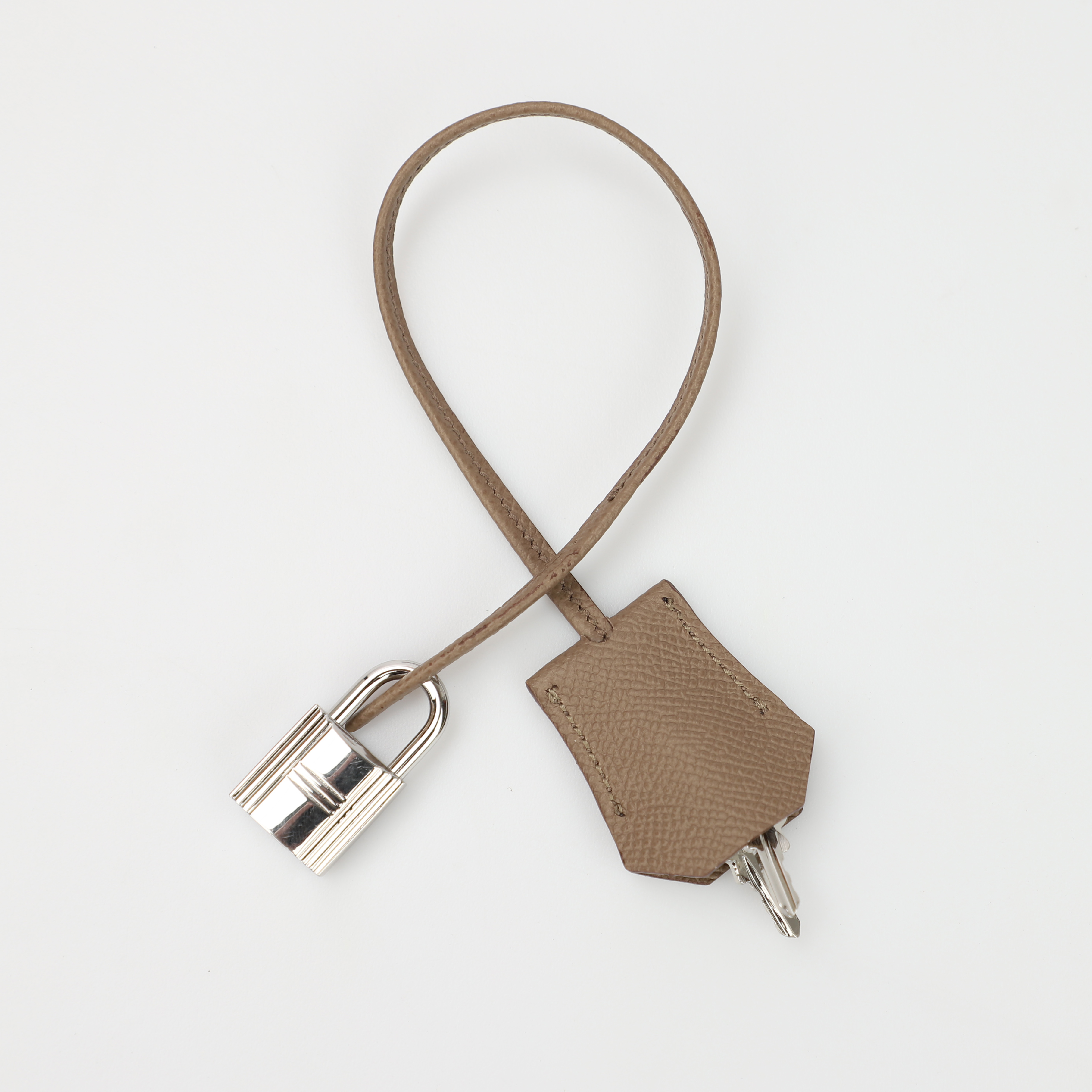 Togo Leather Clochette Lock and Key