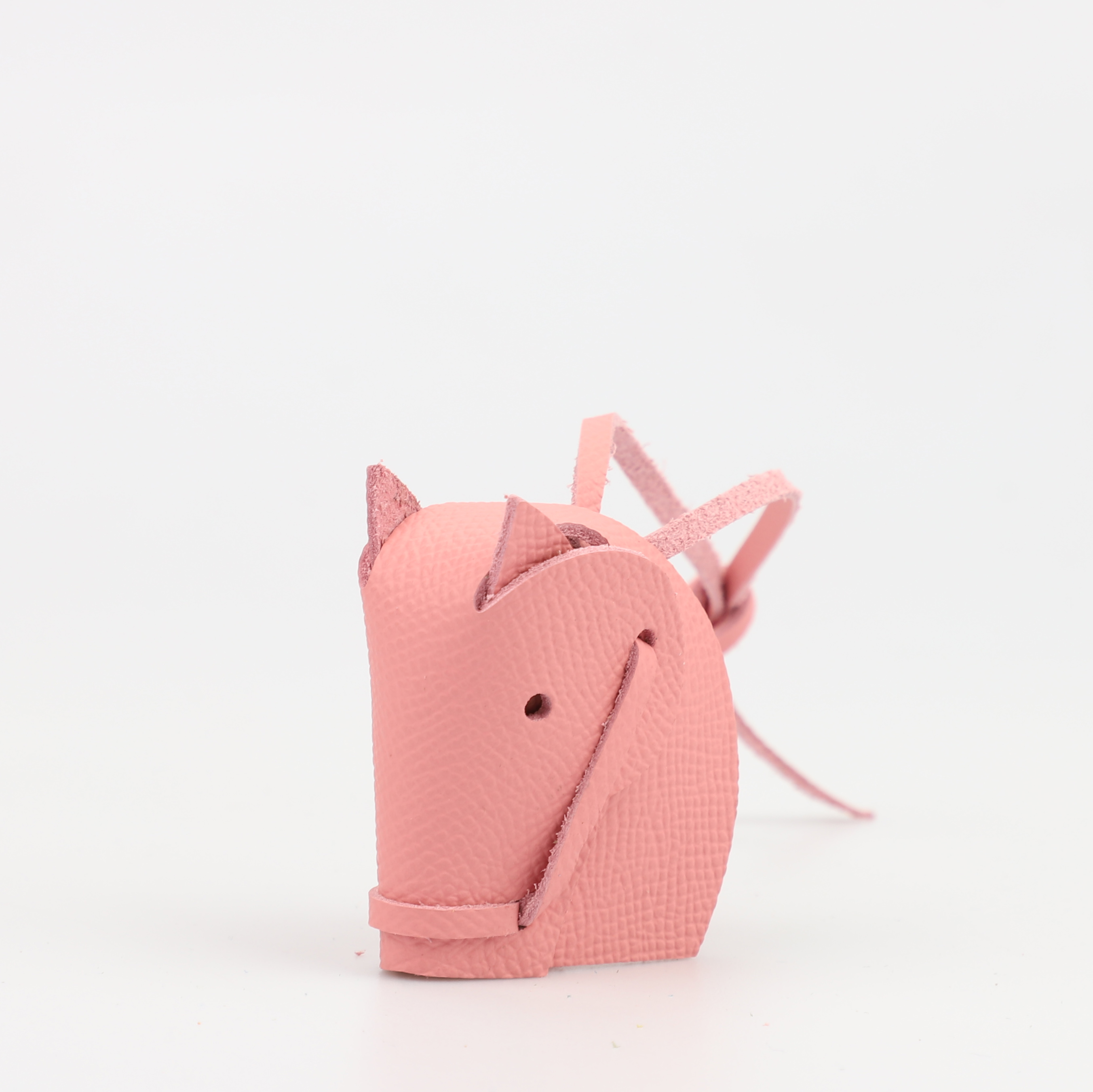 Handmade The Epsom Leather Horse Head Bag Charm