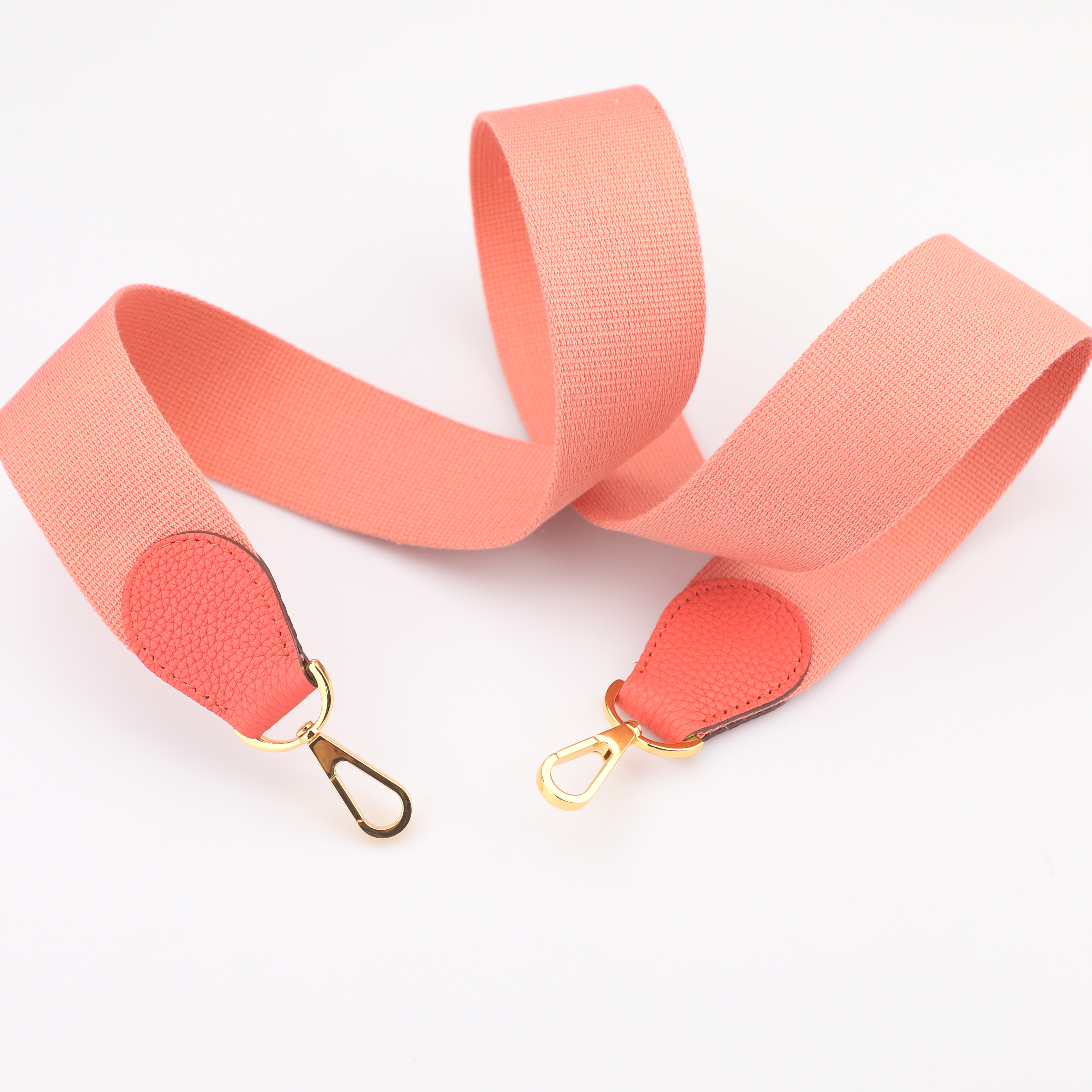 2" Mango Canvas and Togo Leather shoulder bag strap,Crossbody bag strap,Guitar Strap for Kelly bags and Bolide bags