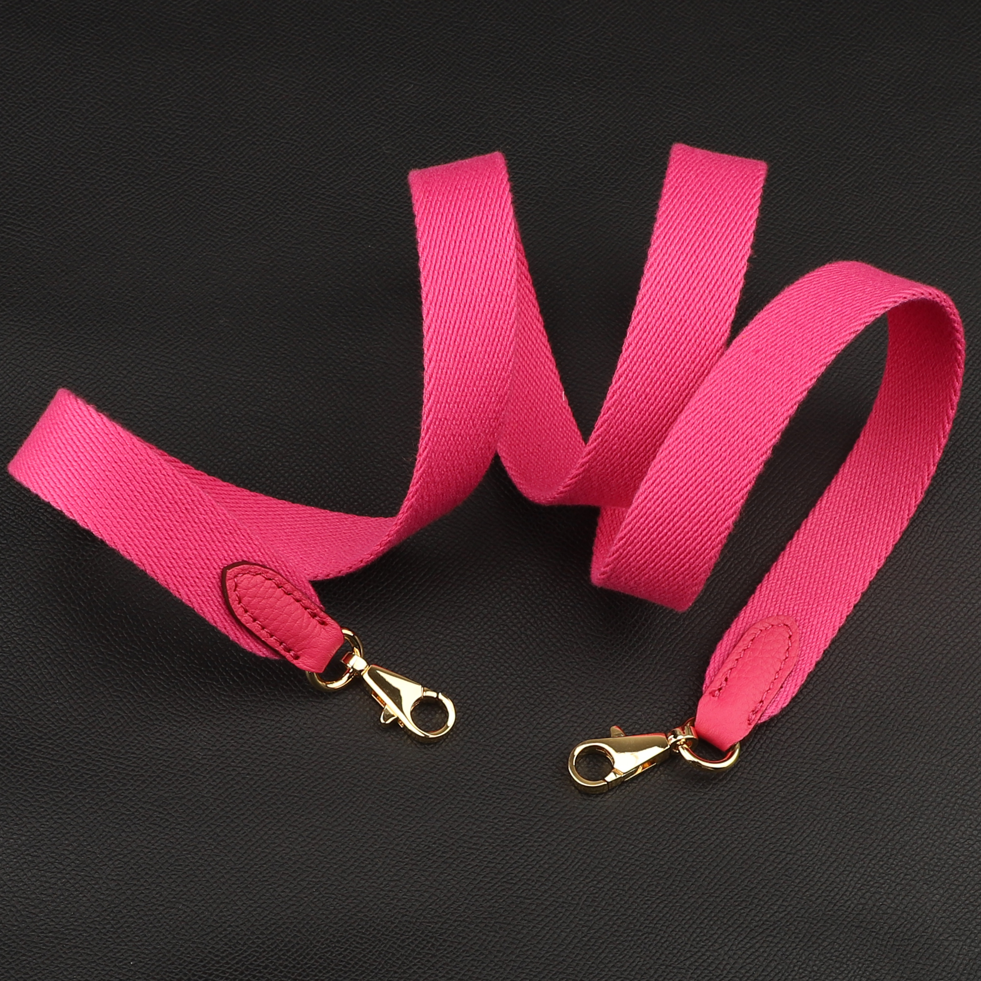 Handmade The 1“ Pure Cotton fabric and leather shoulder strap for Evelyne bag,Crossbody strap for Evelyne bag