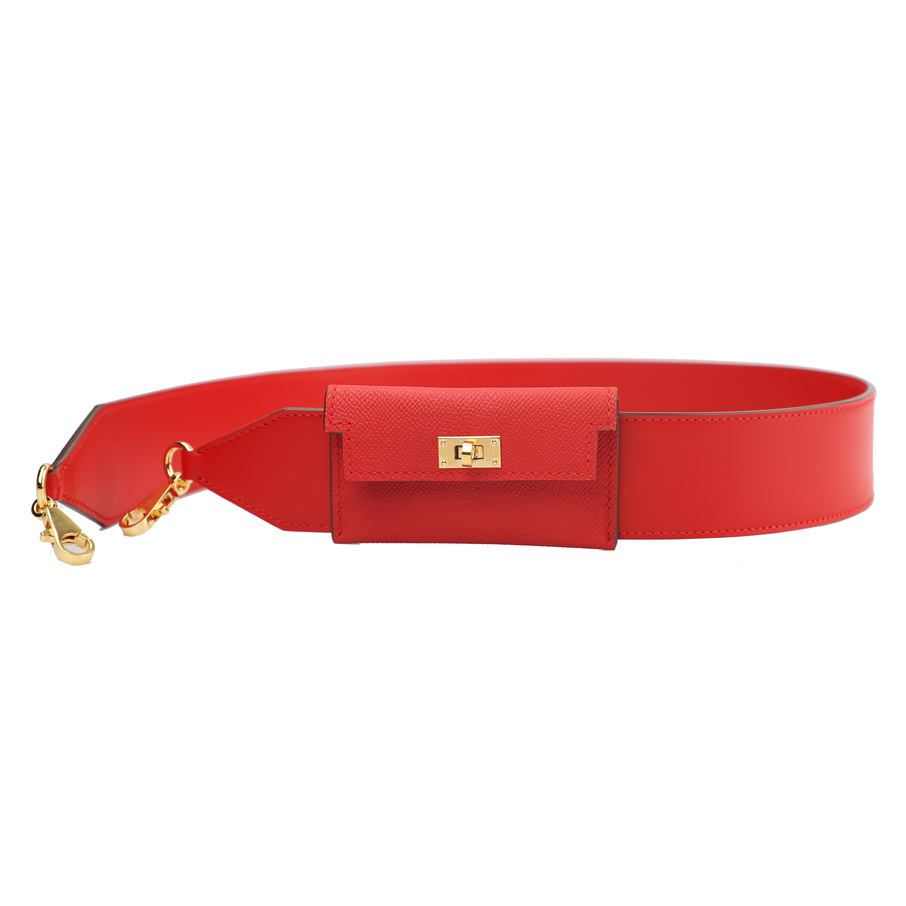 Handmade and Customize The Kelly pocket bag strap，Swift leather bag strap with Epsom leather Pocket shoulder bag strap