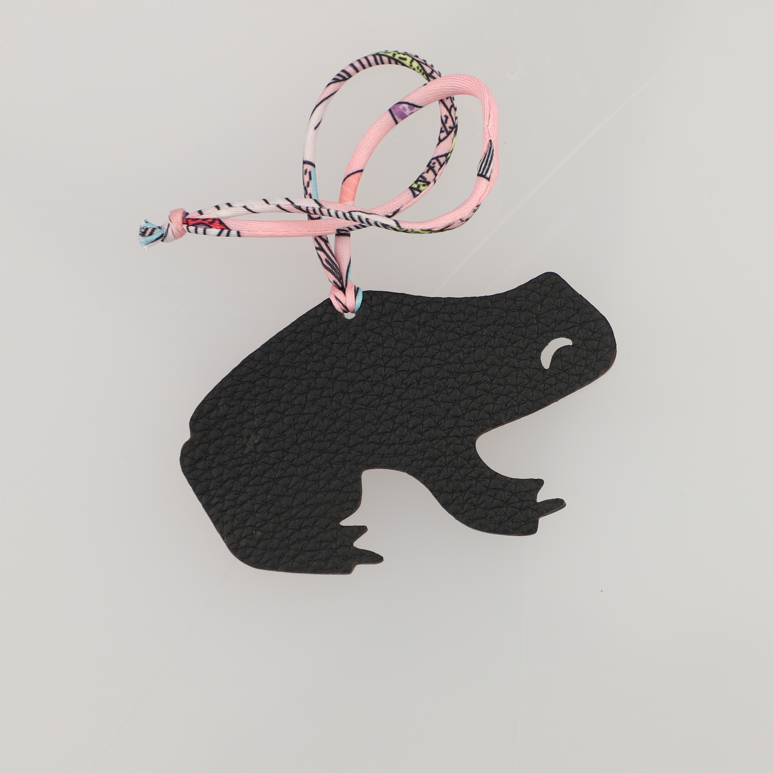 Epsom Leather and togo leather Petit H Charm Frog Bag Charm Key Holder,bag charm