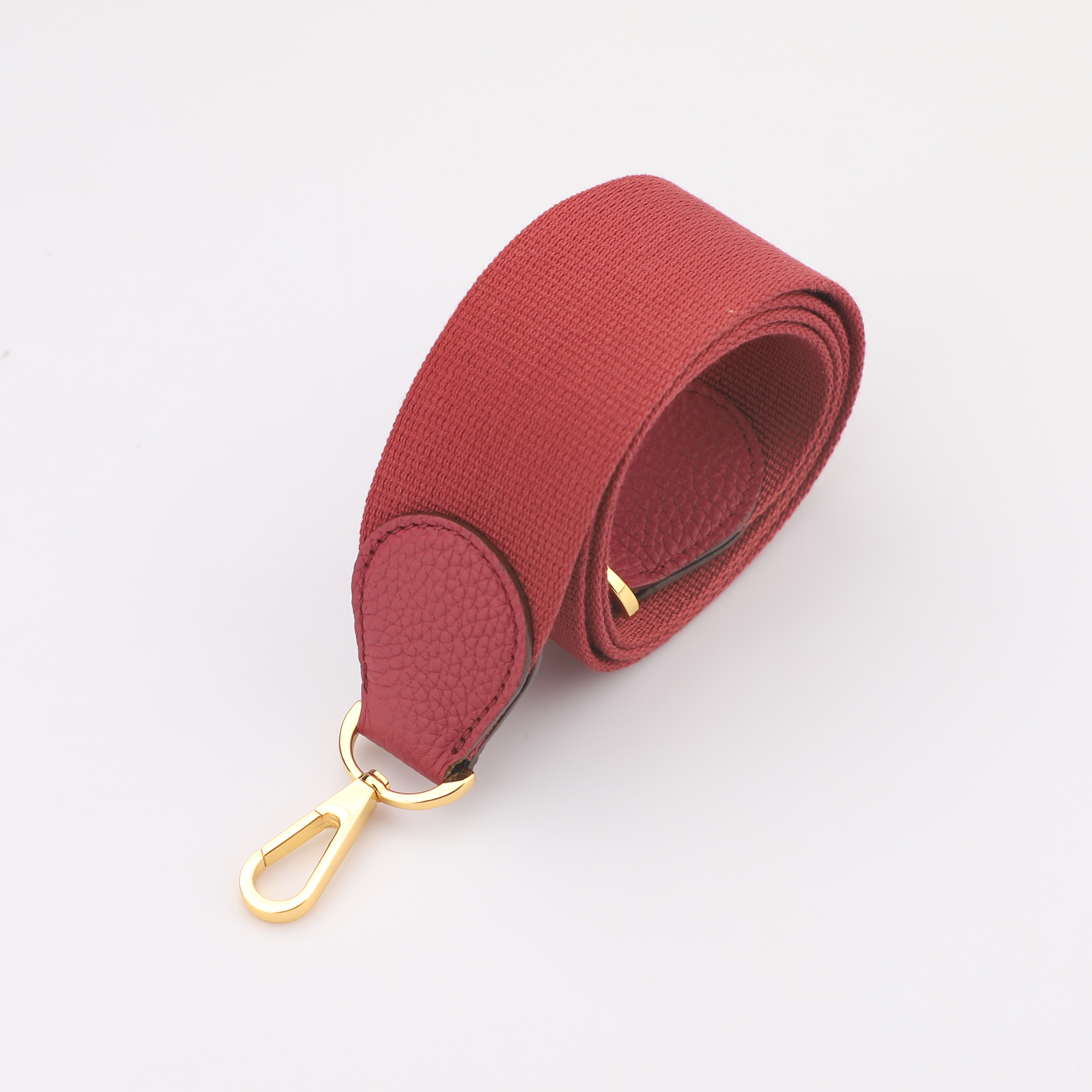 2"  Ruby Canvas and Togo Leather shoulder bag strap,Crossbody bag strap,Guitar Strap for Kelly bags and Bolide bags