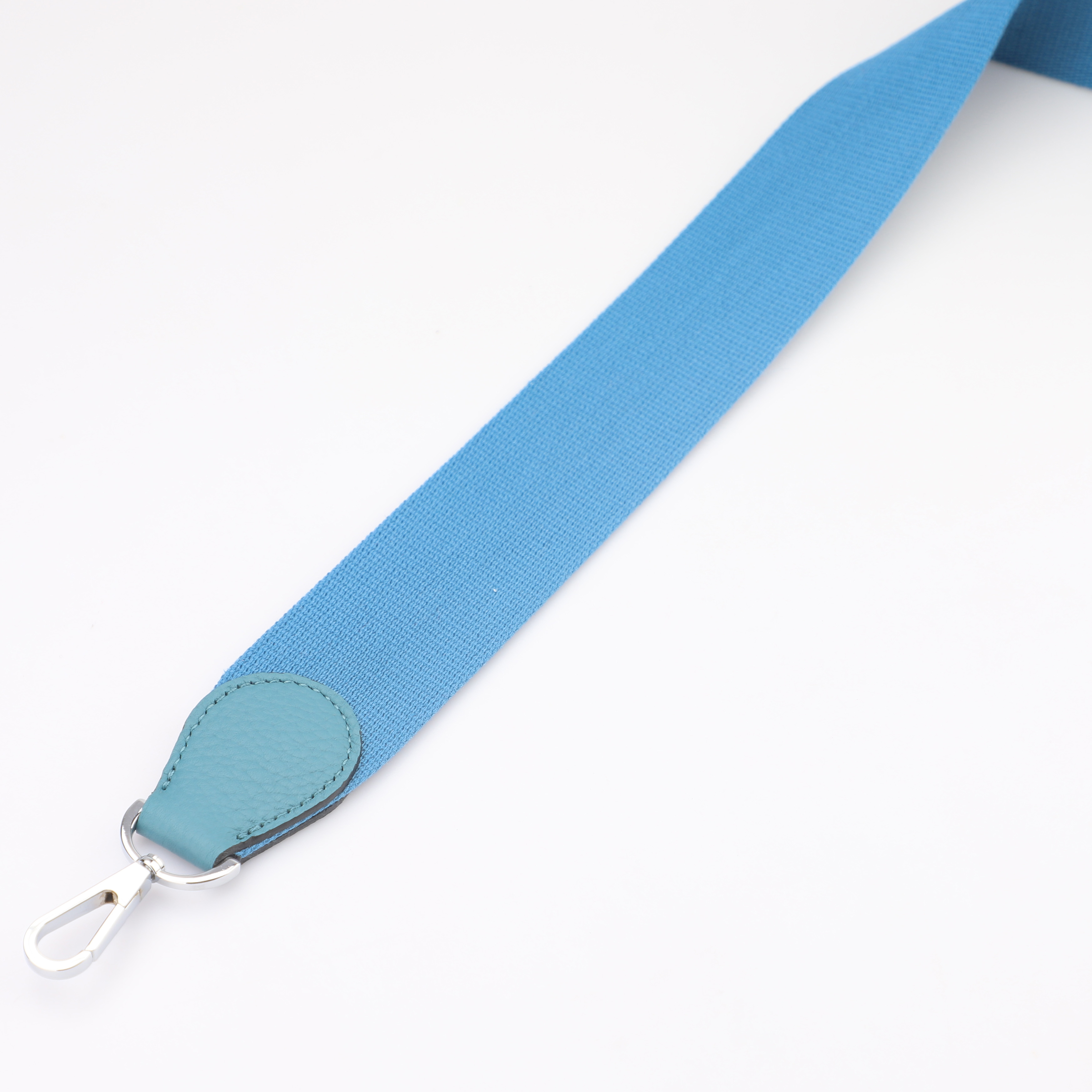 2" Blue du nord Canvas and Togo Leather shoulder bag strap,Crossbody bag strap,Guitar Strap for Kelly bags and Bolide bags