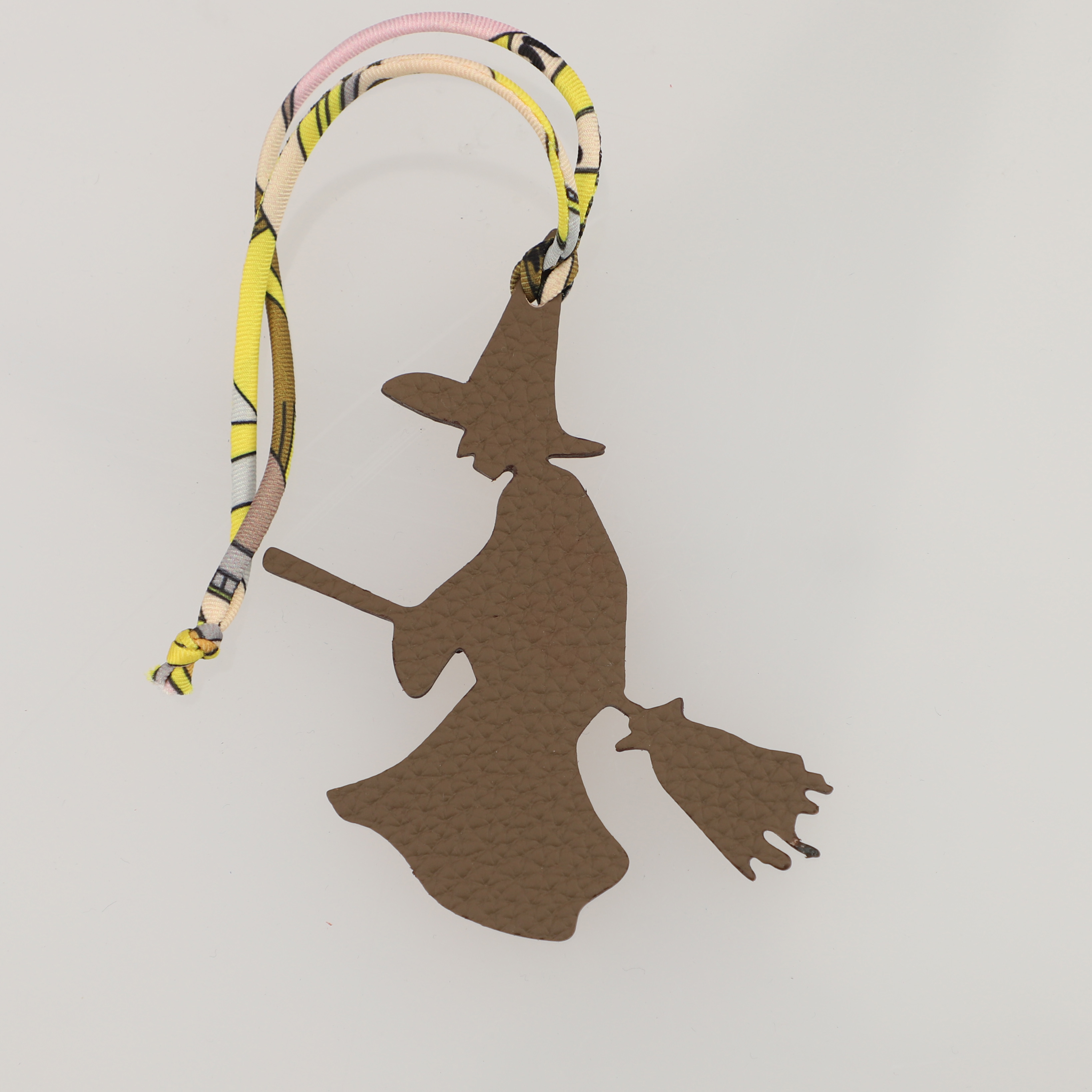 Epsom Leather and togo leather Witch Bag Charm Key Holder,bag charm