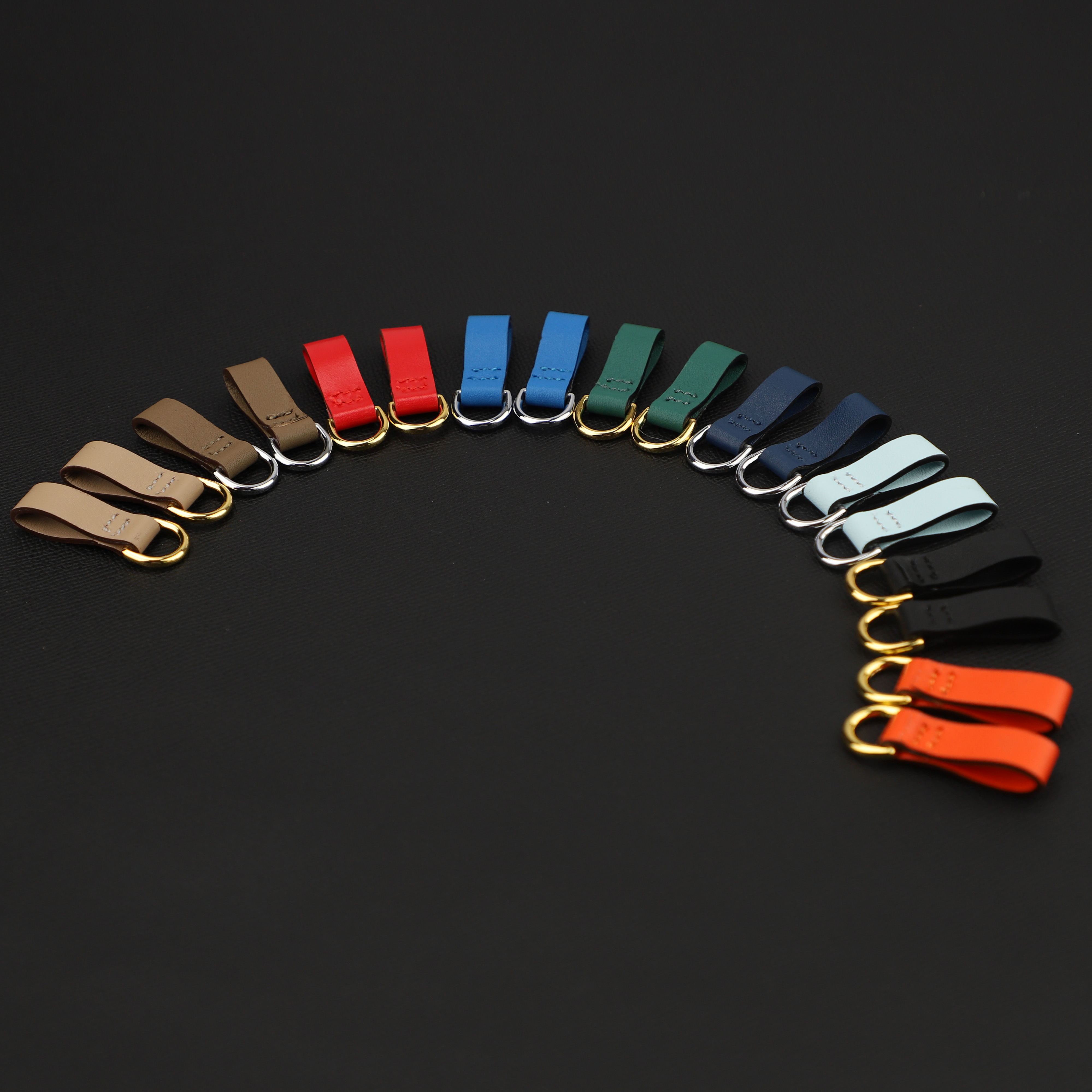 Swift leather small goods Epsom Leather Birkin/Kelly Pochette Rings Connect the Shoulder Strap