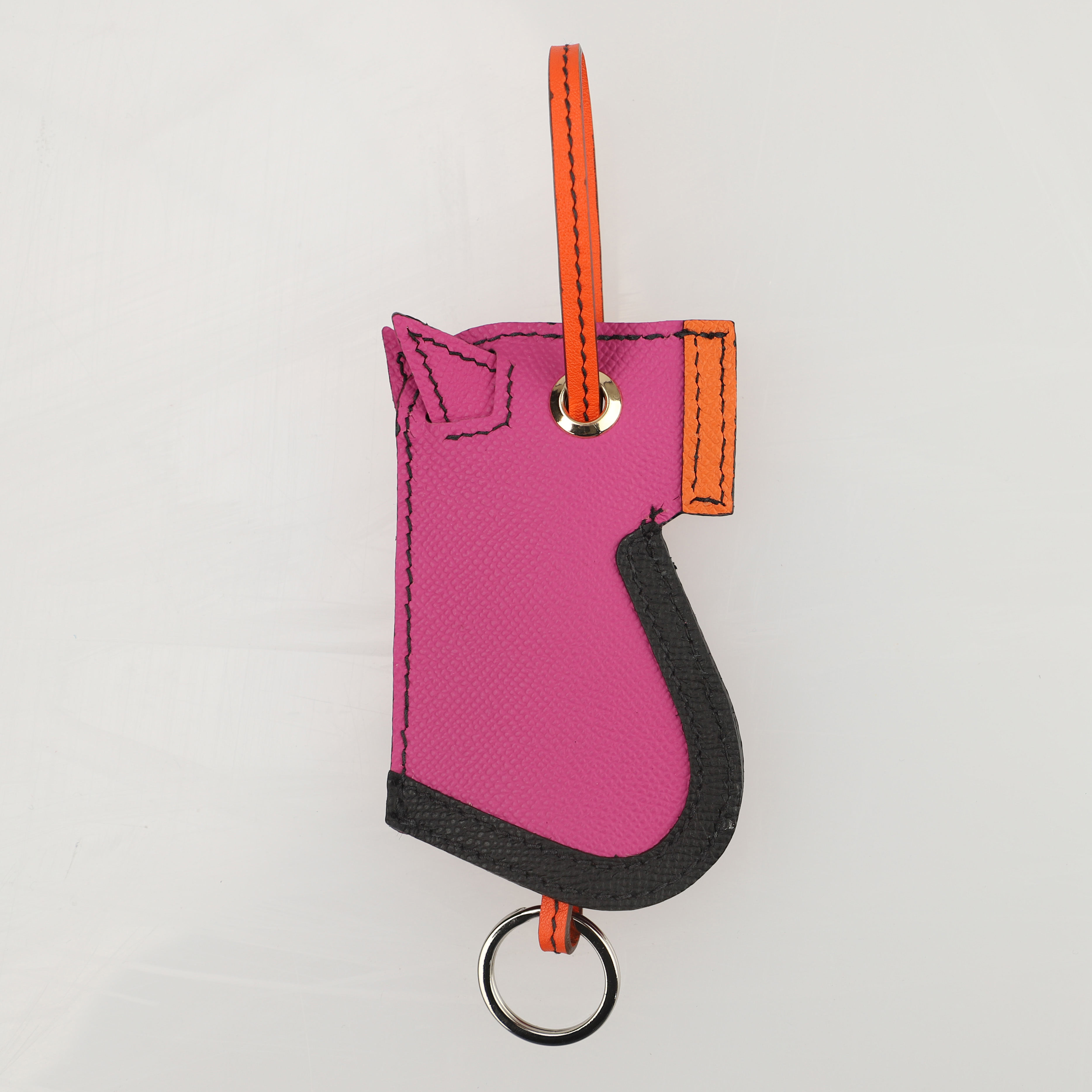 Camail Key Ring Bag Charm Magnolia / Bleu de Malte / Capucine Handmade and hand stitching