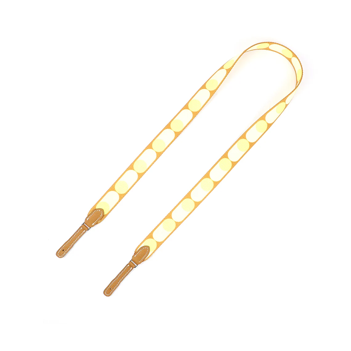 25 mm Sangle Flipperball To Go Kelly long wallet strap in Flipperball canvas and Epsom calfskin Leather with palladium hardware