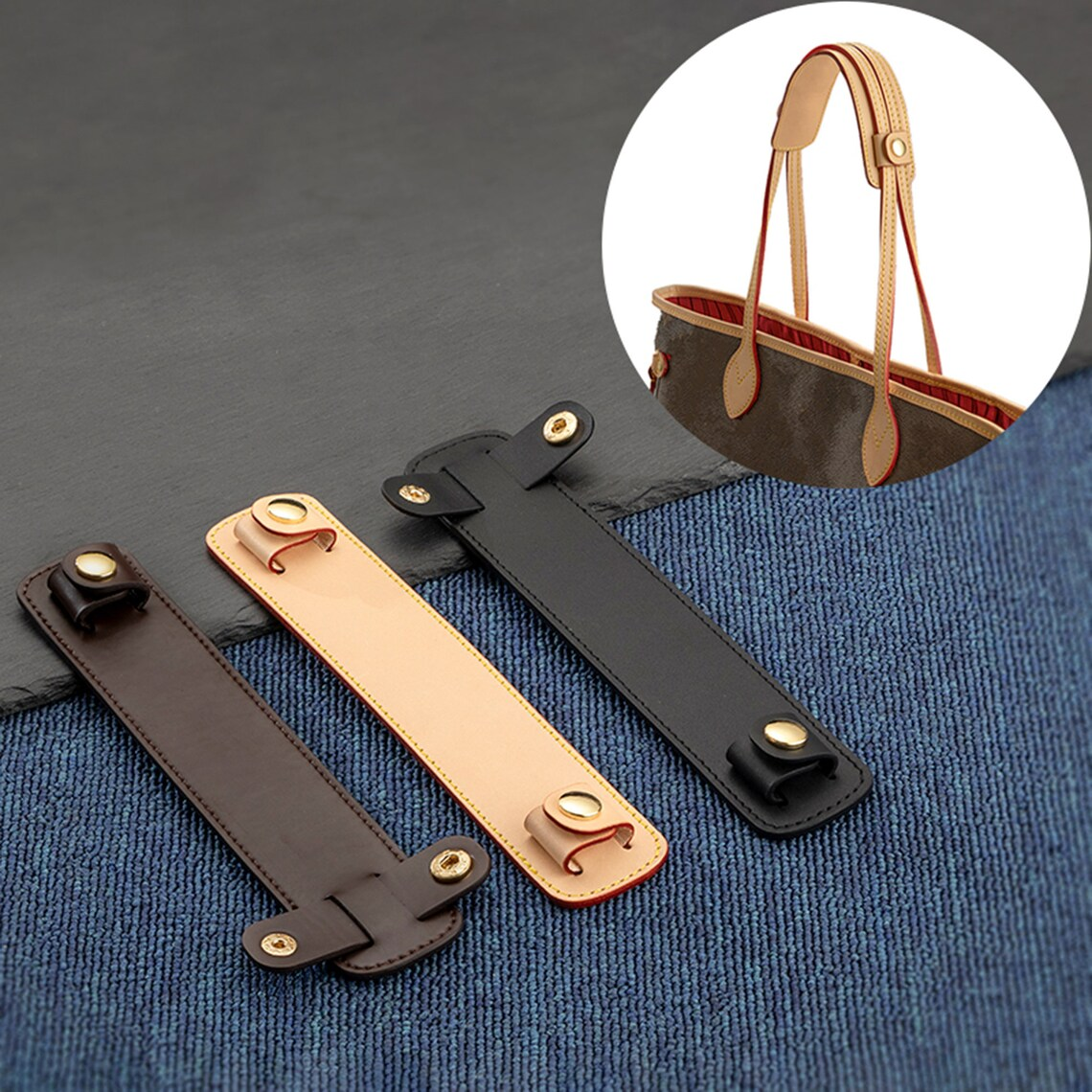New design,High quality Vachette Leather Shoulder Strap Pad/Anti-slip pressure relief shoulder pad for handbags/pouch/clutch/Neverfull acc