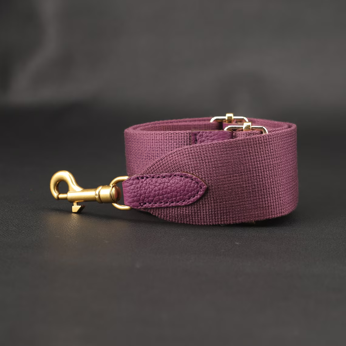 2" Amazon Canvas and Togo Leather shoulder bag strap,Crossbody bag strap,Guitar Strap for Kelly bags and Bolide bags