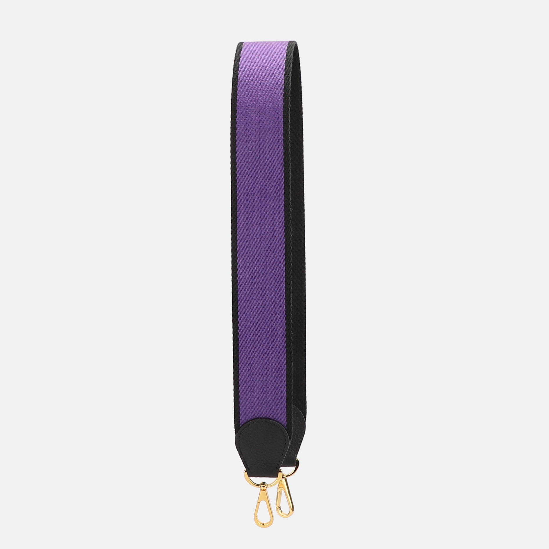 Handamde The 2" wide Purple/Black canvas and togo leather shoulder strap for brand bag,guita strap,crossbody strap