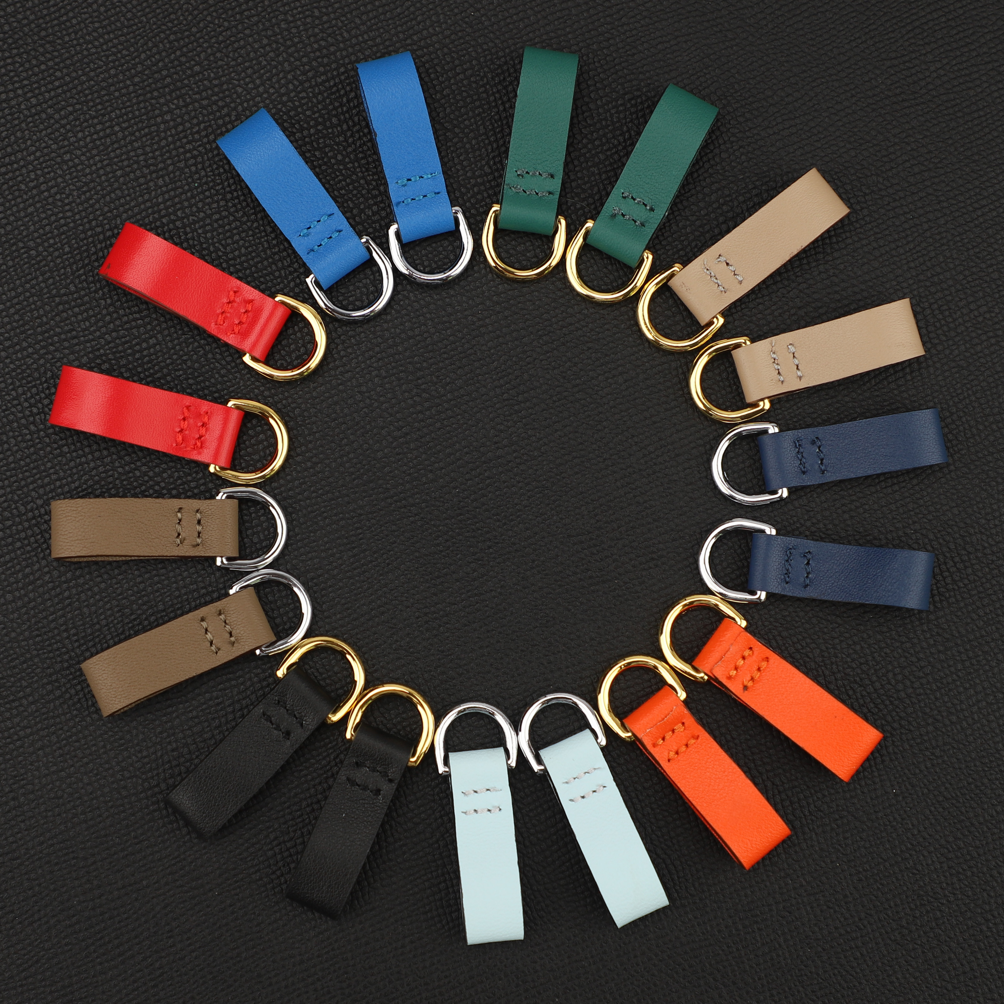 Swift leather small goods Epsom Leather Birkin/Kelly Pochette Rings Connect the Shoulder Strap