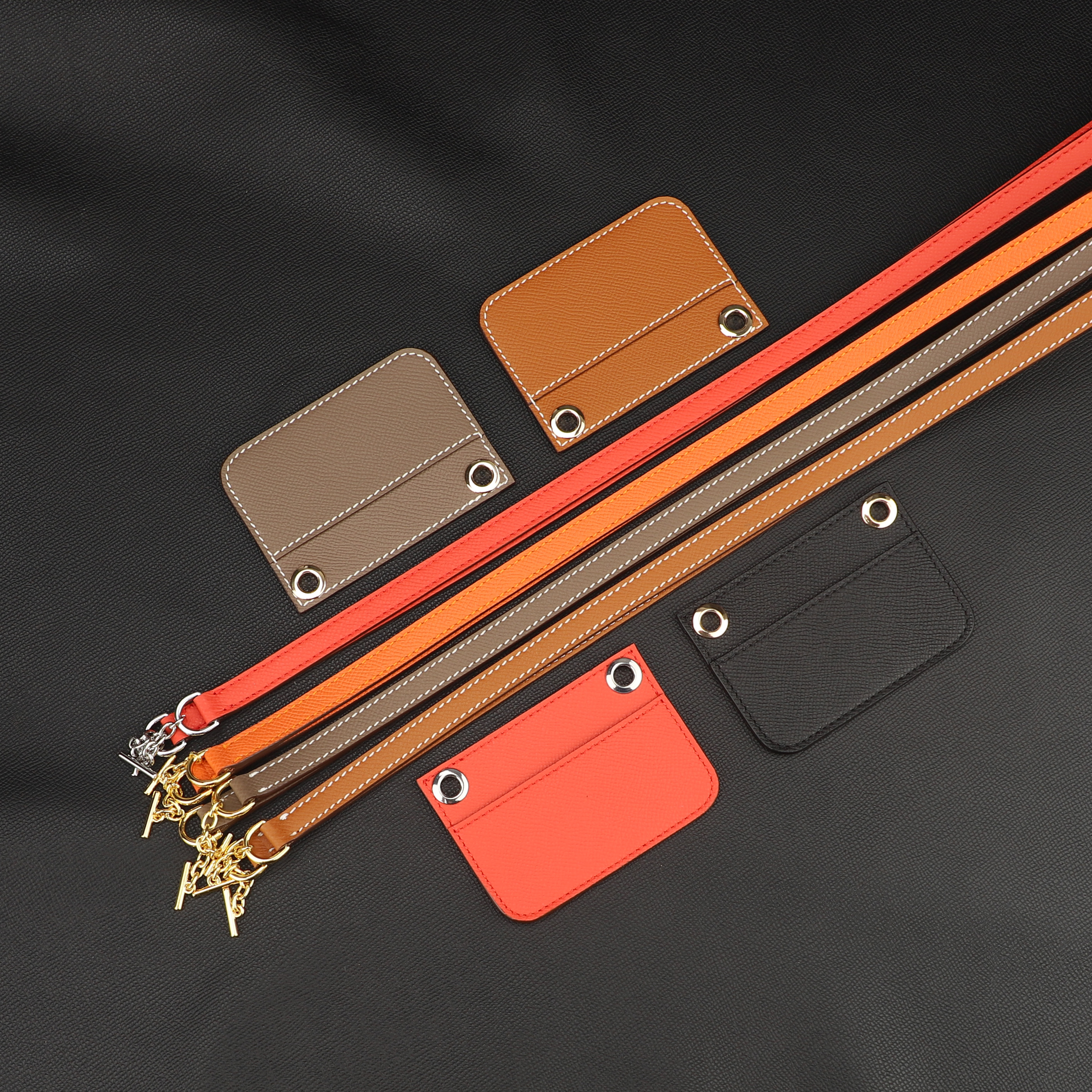 Customized The epsom leather insert and Shoulder strap for Constance Slim wallet