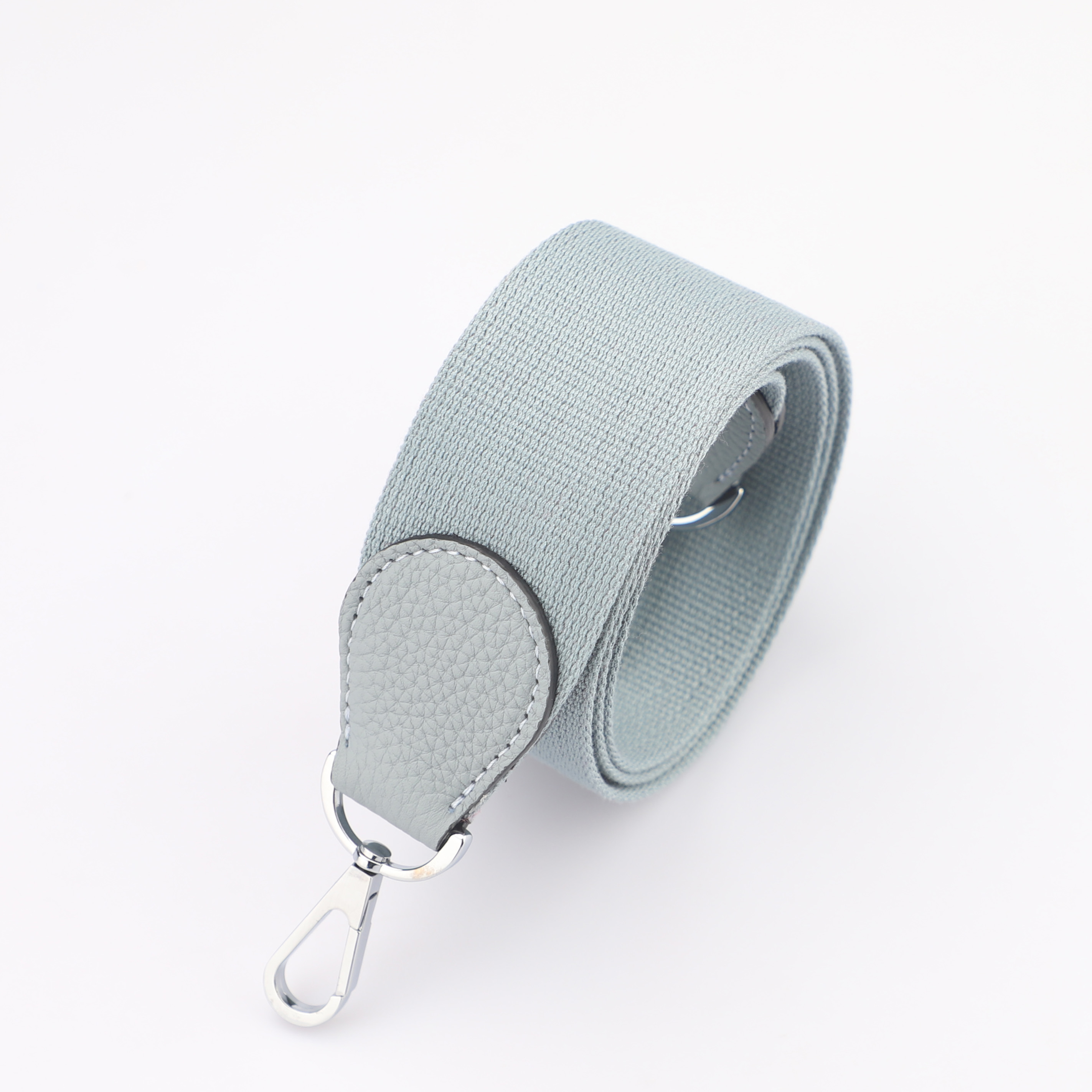 2"  Blue Lin Canvas and Togo Leather shoulder bag strap,Crossbody bag strap,Guitar Strap for Kelly bags and Bolide bags