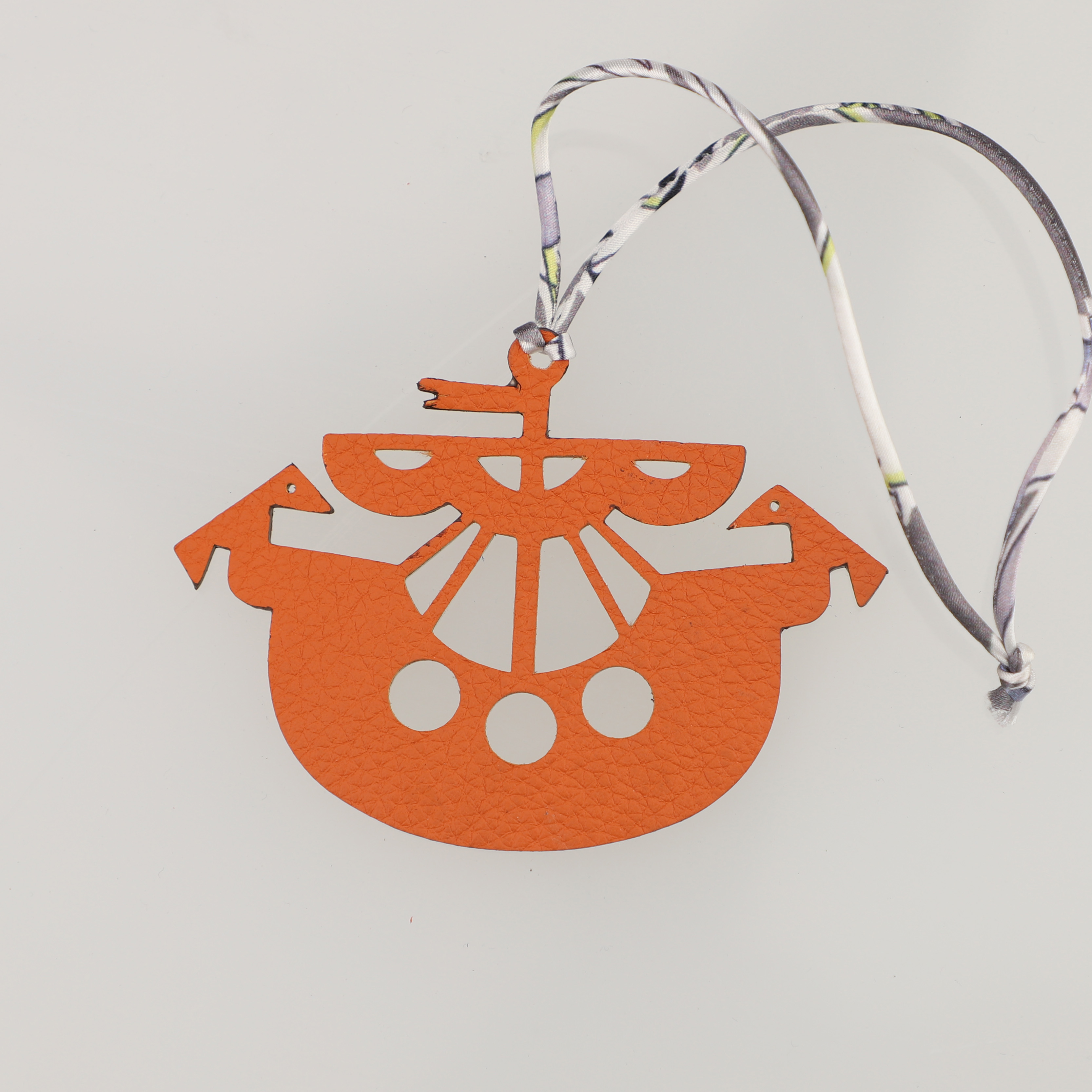 Epsom Leather and togo leather Portuguese Ship Bag Charm Key Holder,bag charm