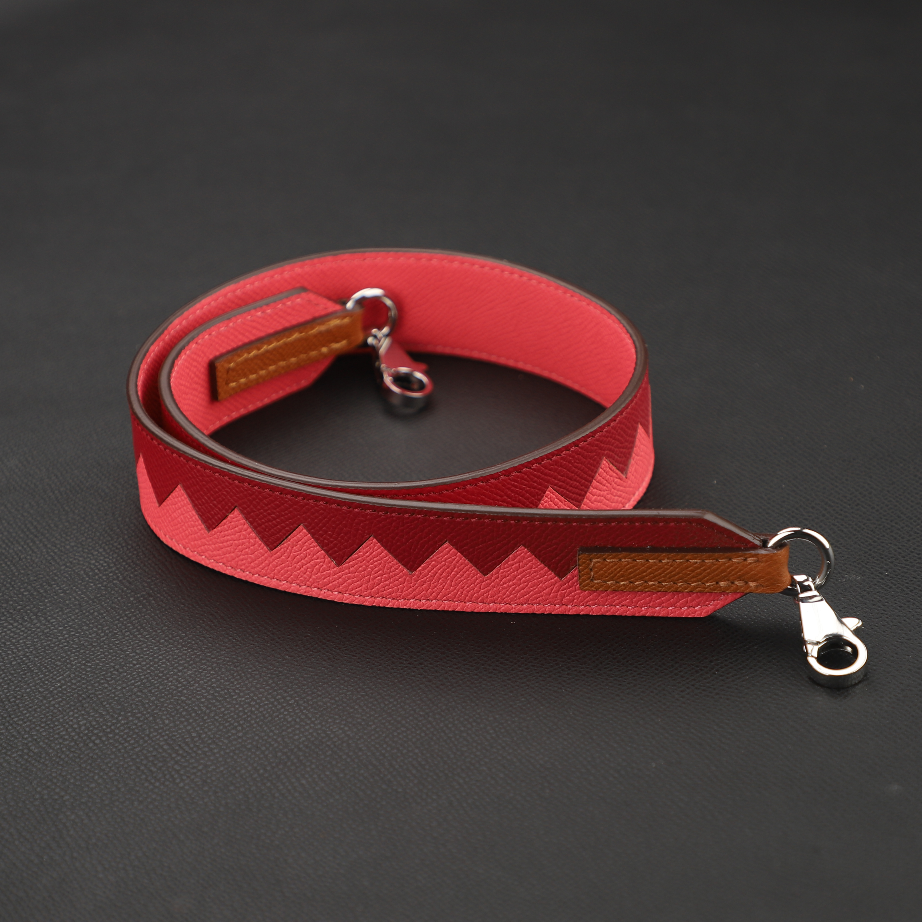 Custom The Epsom Leather 30mm Tressage Au Galop Shoulder Strap For kelly bag strap,bolide bag strap , epsom leather kelly bag strap