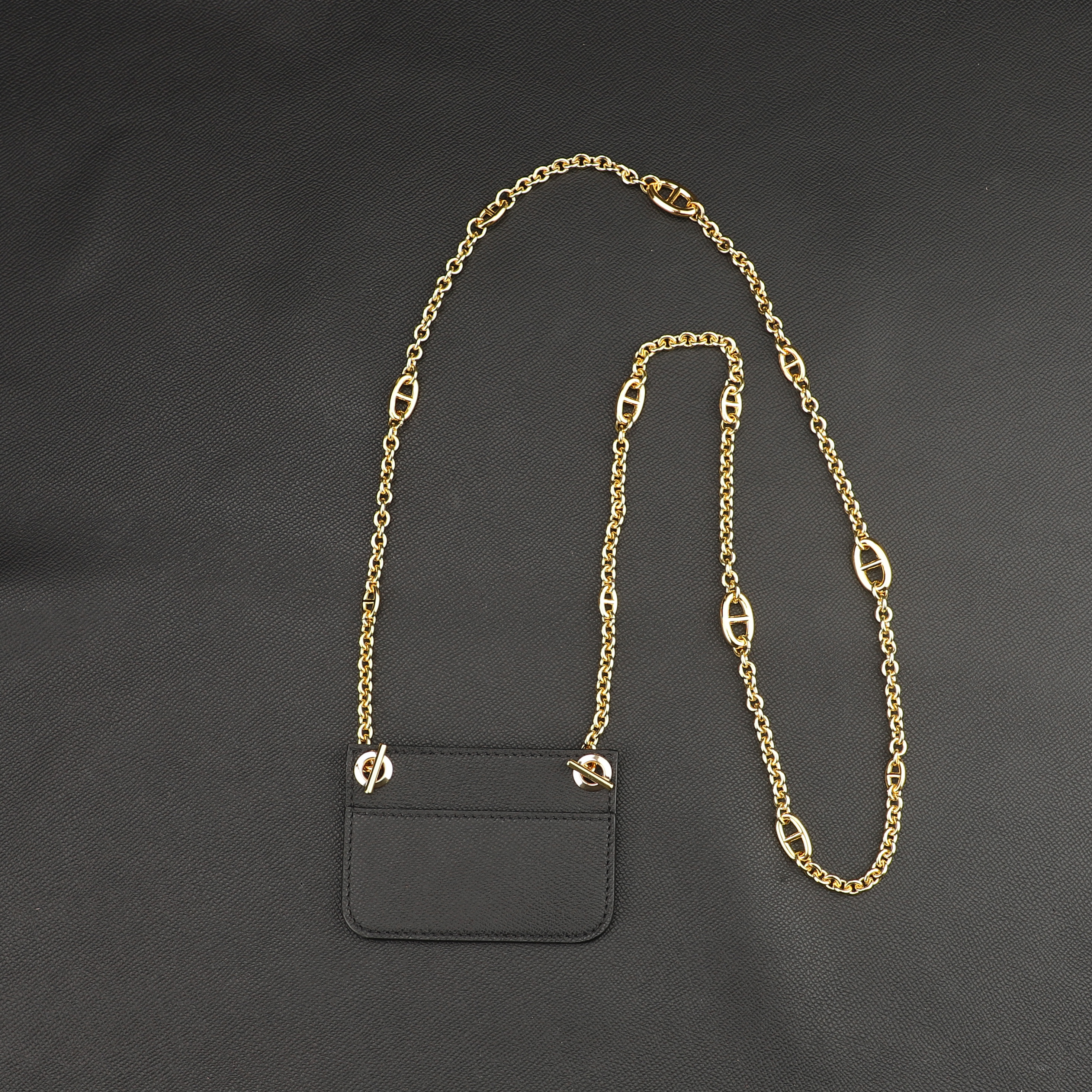 Customized The epsom leather insert and Chain Shoulder strap for Constance Slim wallet