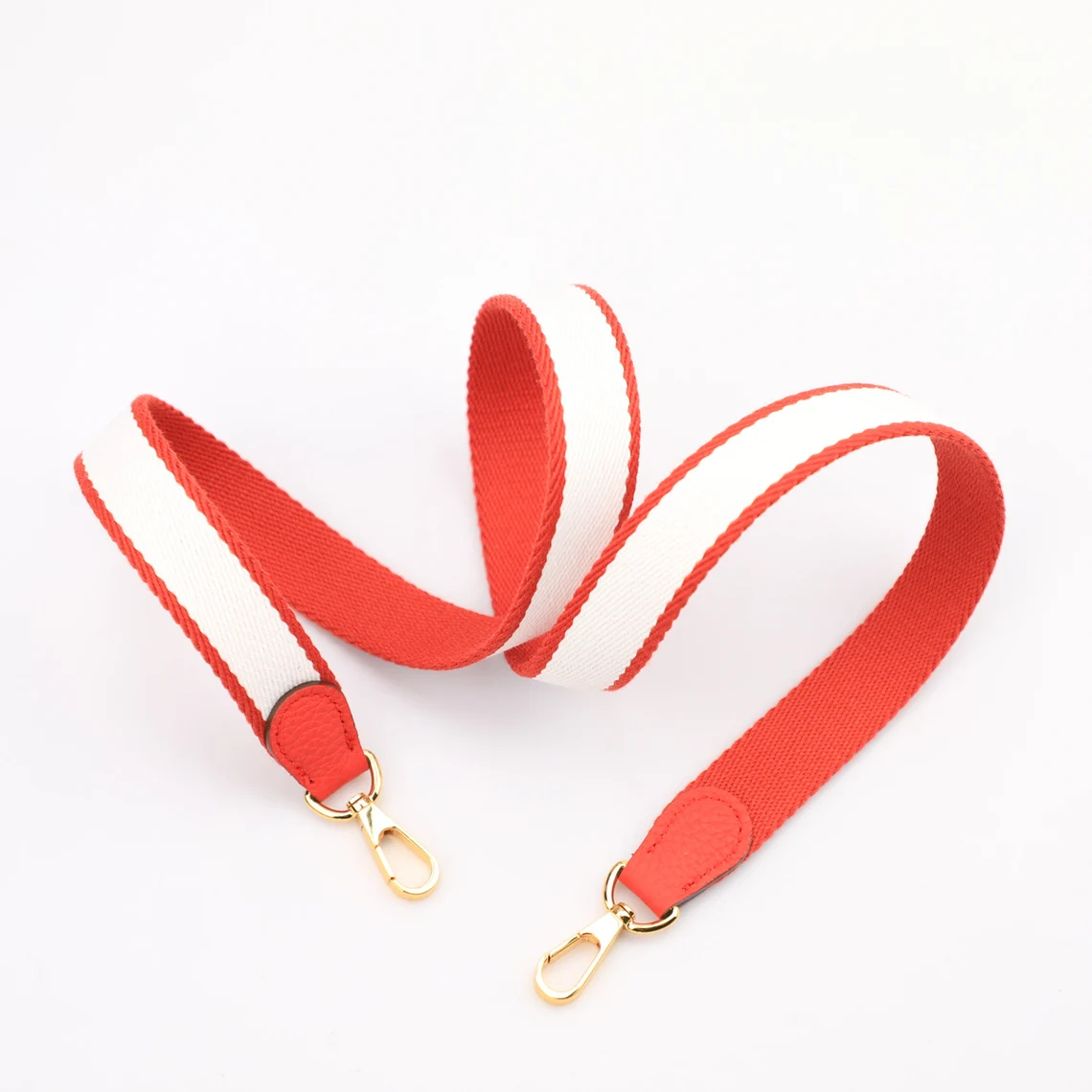 30 colours Option,1" Wide Bi-Color Canvas and Togo Leather shoulder strap for Evelyne TPM