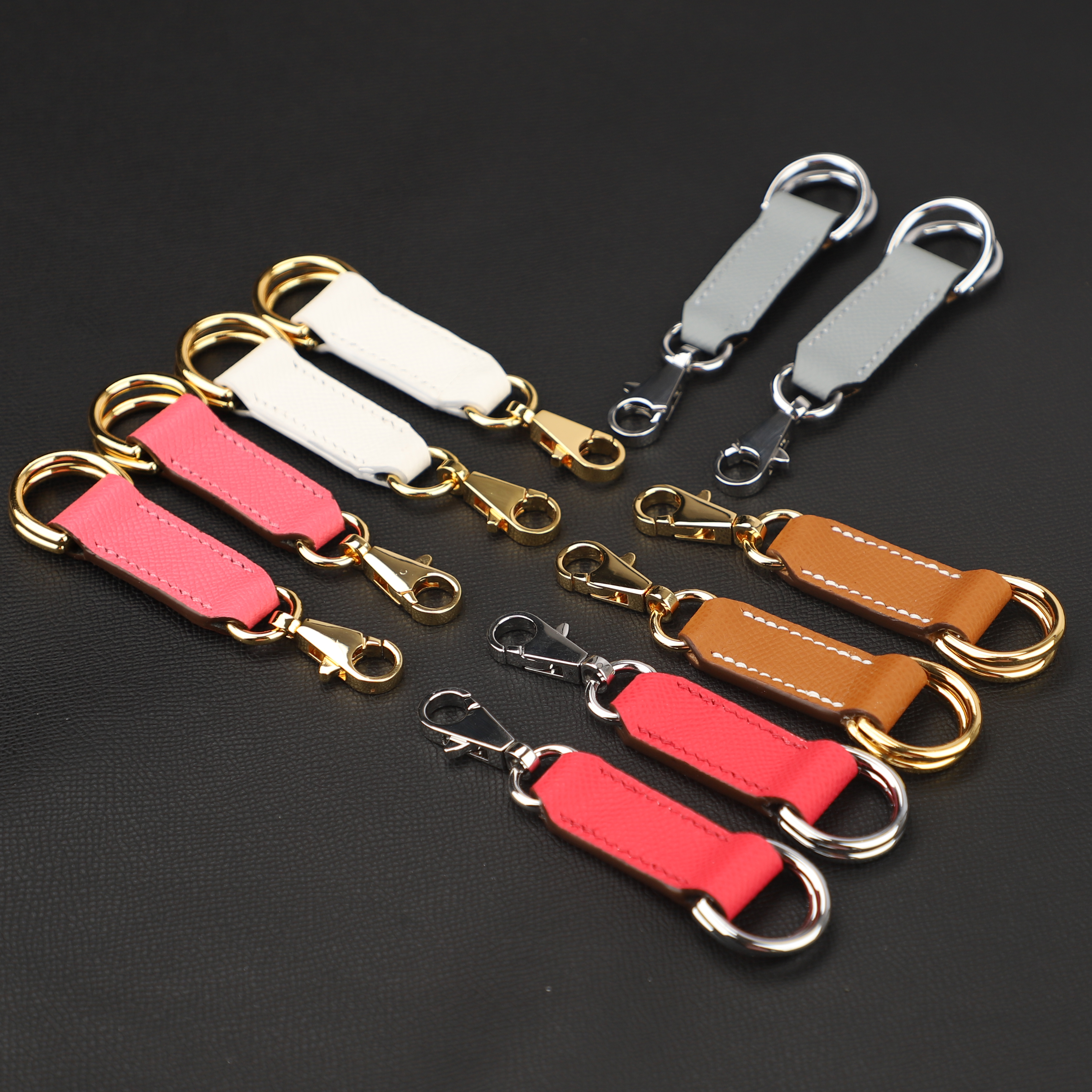 All Handmade and Hand Stitching Attache Soie Bag Strap Epsom leather and Kelly hooks