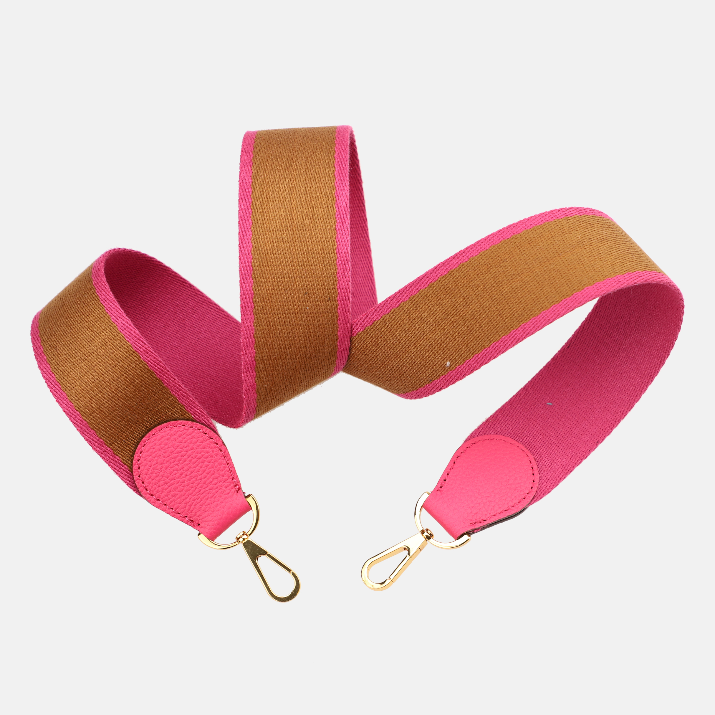 Handamde The 2" wide Bi-colors canvas and togo leather shoulder strap for brand bag,guita strap,crossbody strap