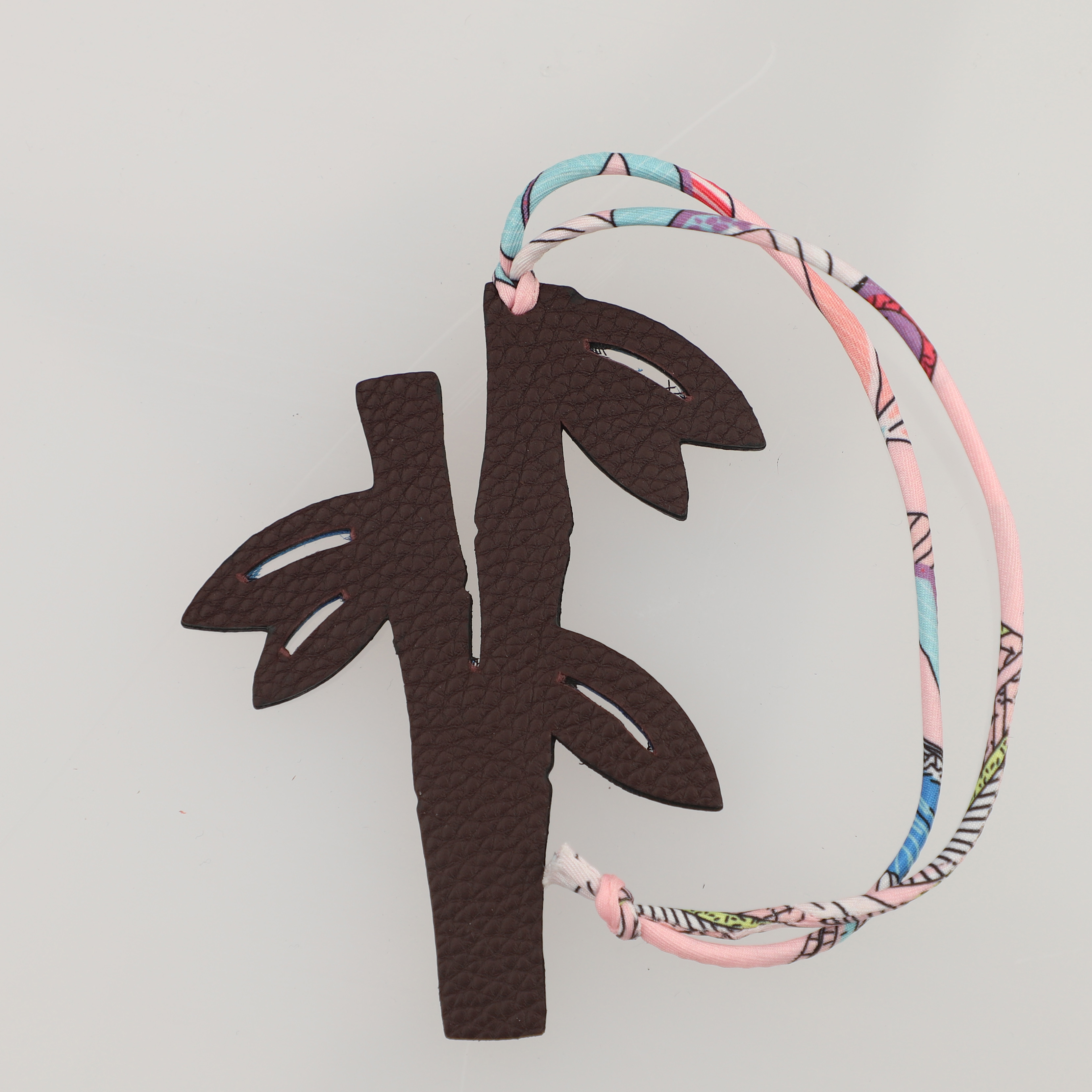 Epsom Leather and togo leather Petit H Charm bamboo Bag Charm Key Holder,bag charm