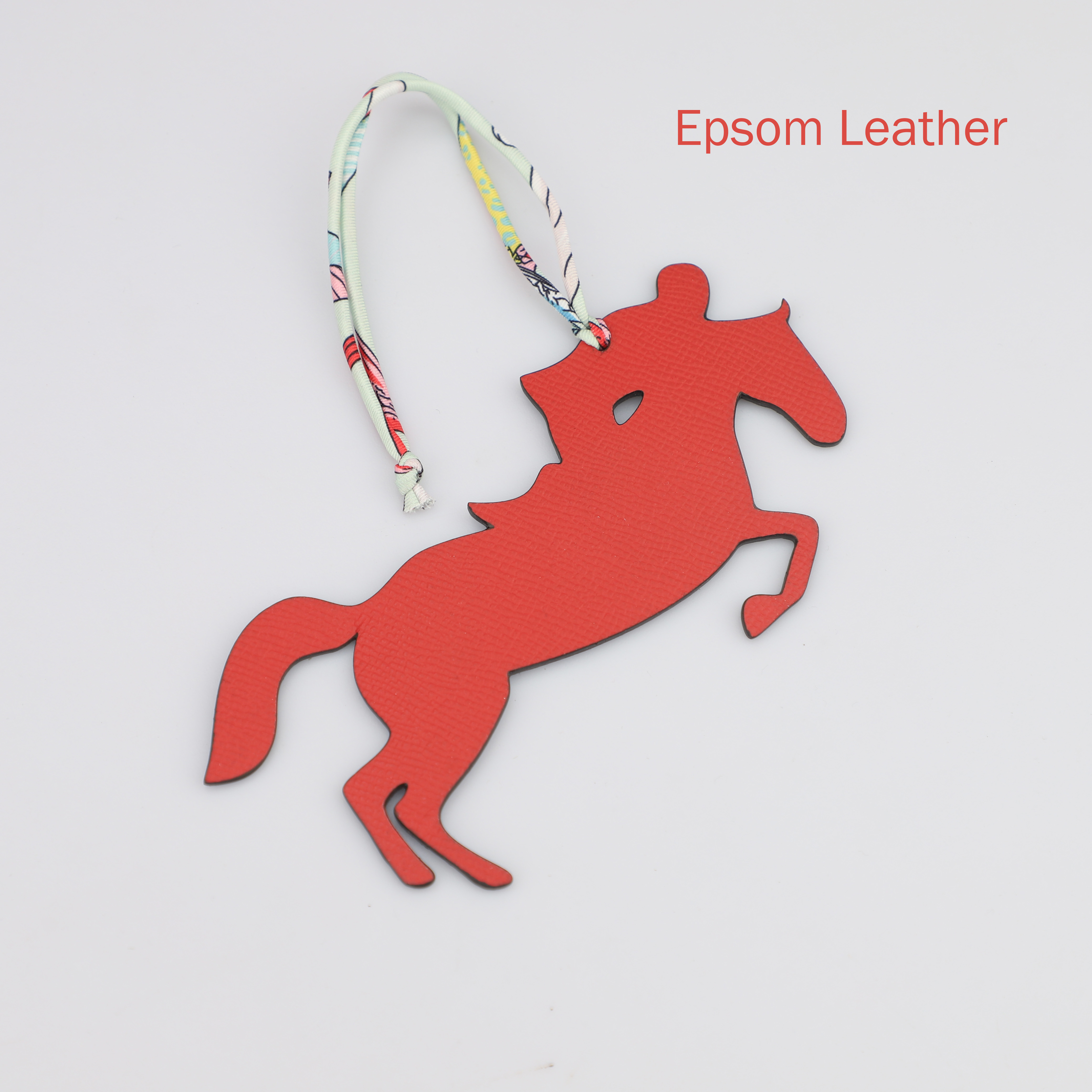 Epsom Togo Petit H Horse And Jockey Bag Charm