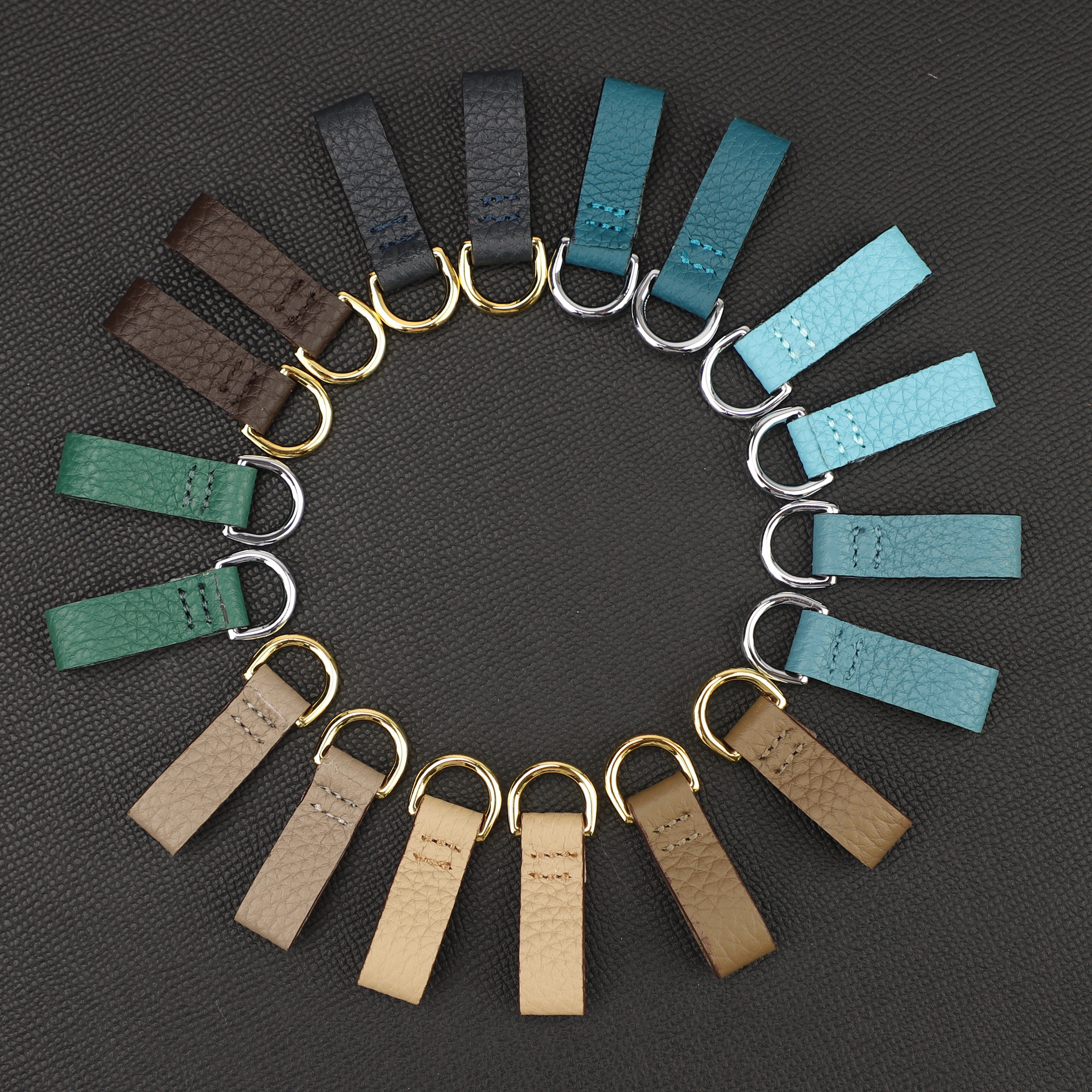 Togo leather small goods Epsom Leather Birkin/Kelly Pochette Rings Connect the Shoulder Strap