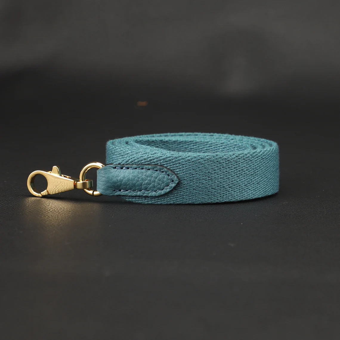 25mm Wide Vert bosphore Canvas Crossbody strap for Evelyne TPM bag and other Brand bag,Vert bosphore Canvas with togo leather shoulder strap