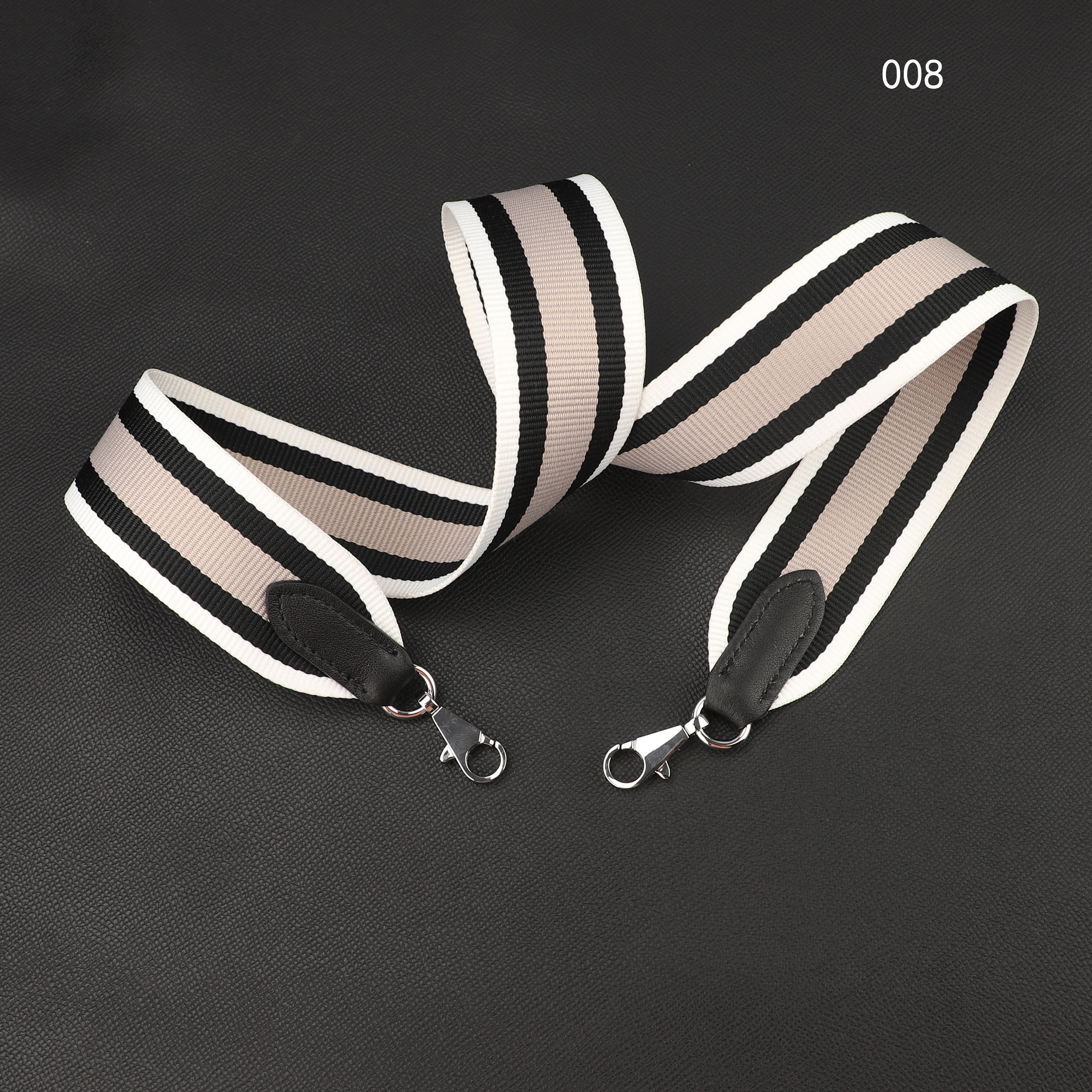 40mm Stripe colors canvas shoulder bag strap,Stripe Canvas Crossbody bag strap,Guitar strap customized the length