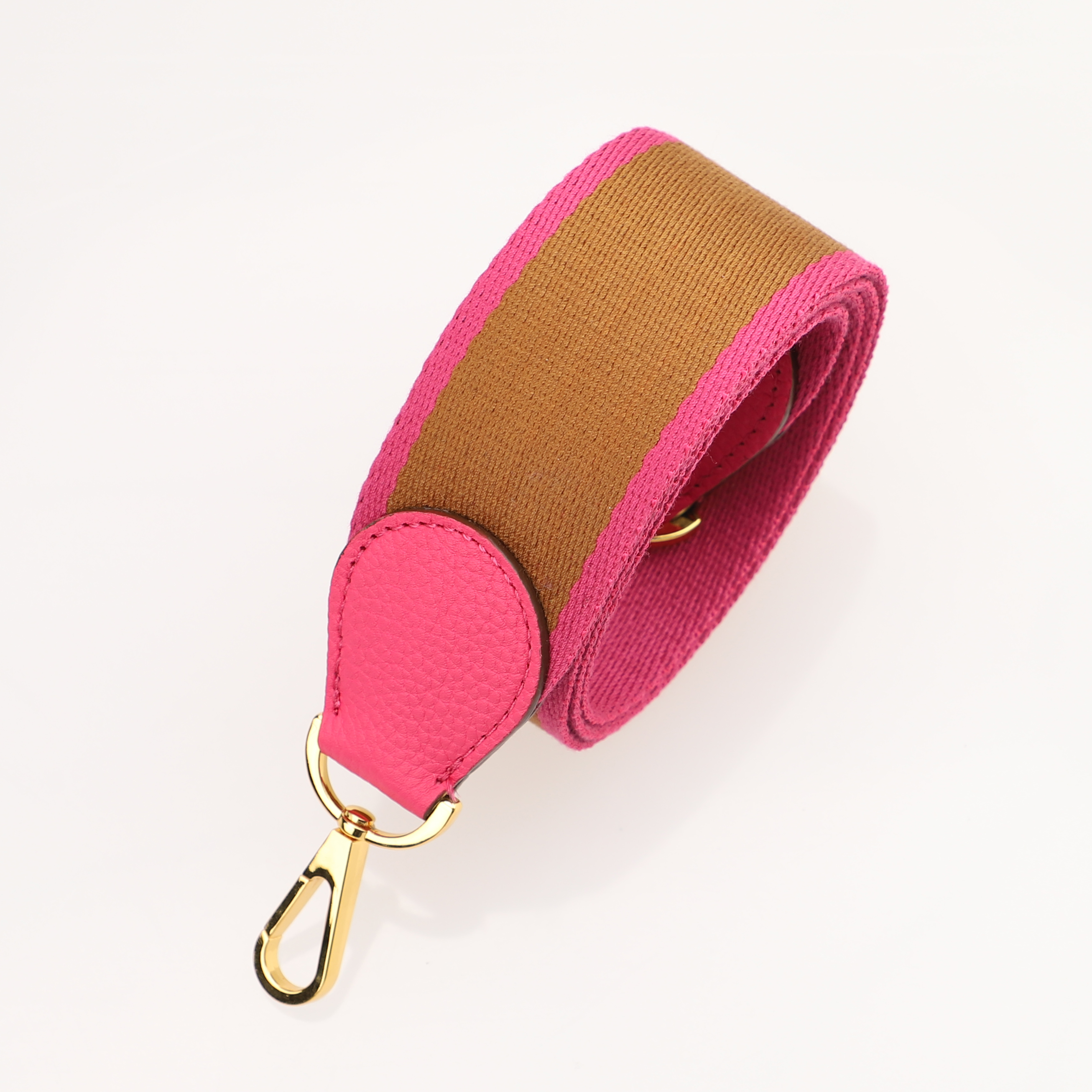 Handamde The 2" wide Bi-colors canvas and togo leather shoulder strap for brand bag,guita strap,crossbody strap