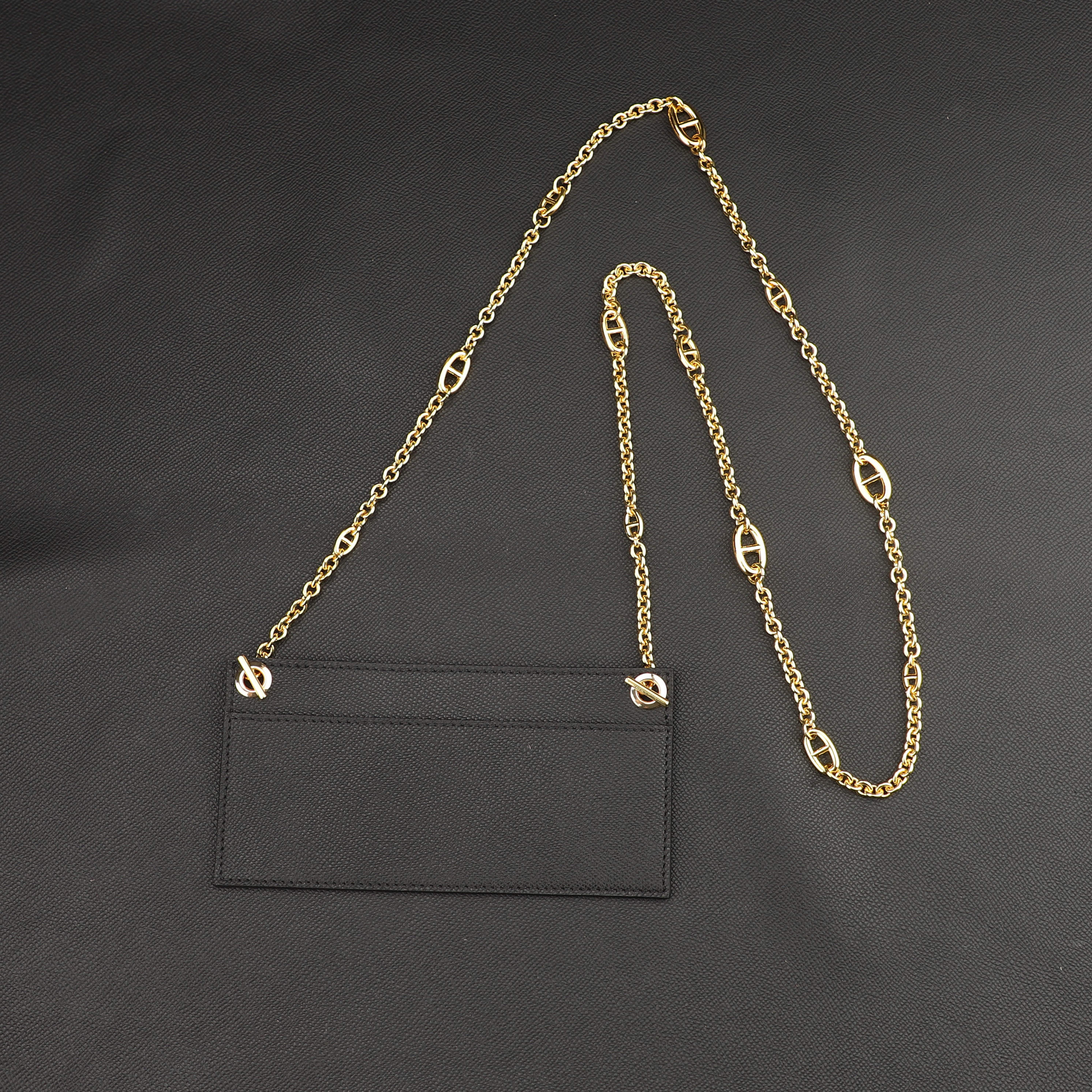 Customized The Epsom Leather insert with chain strap for Long Kelly Wallet and Constance long wallet transformation shoulder strap