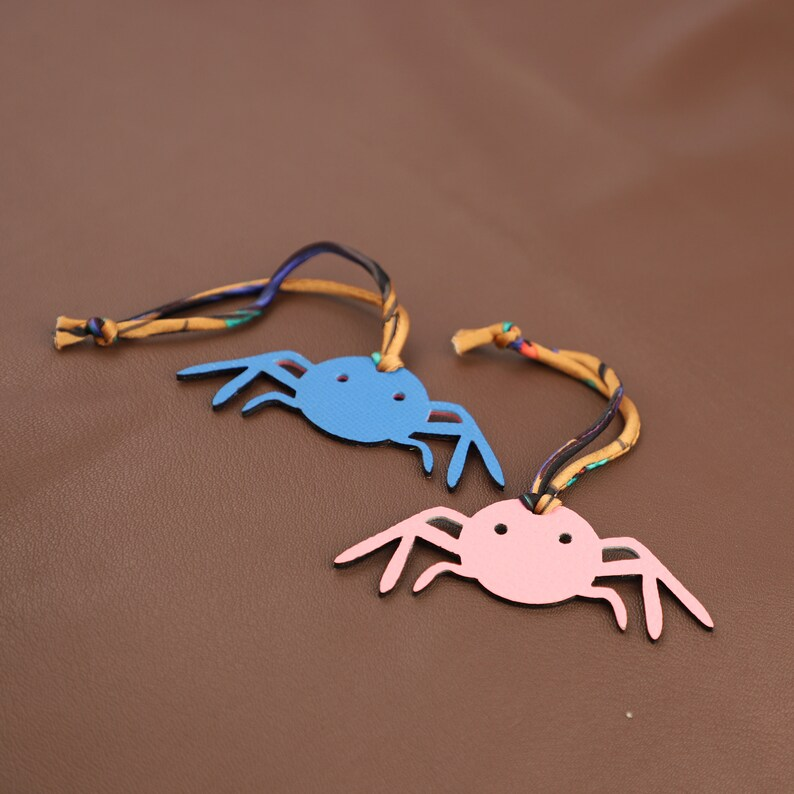 Epsom Leather and togo leather Spider Bag Charm Key Holder,bag charm