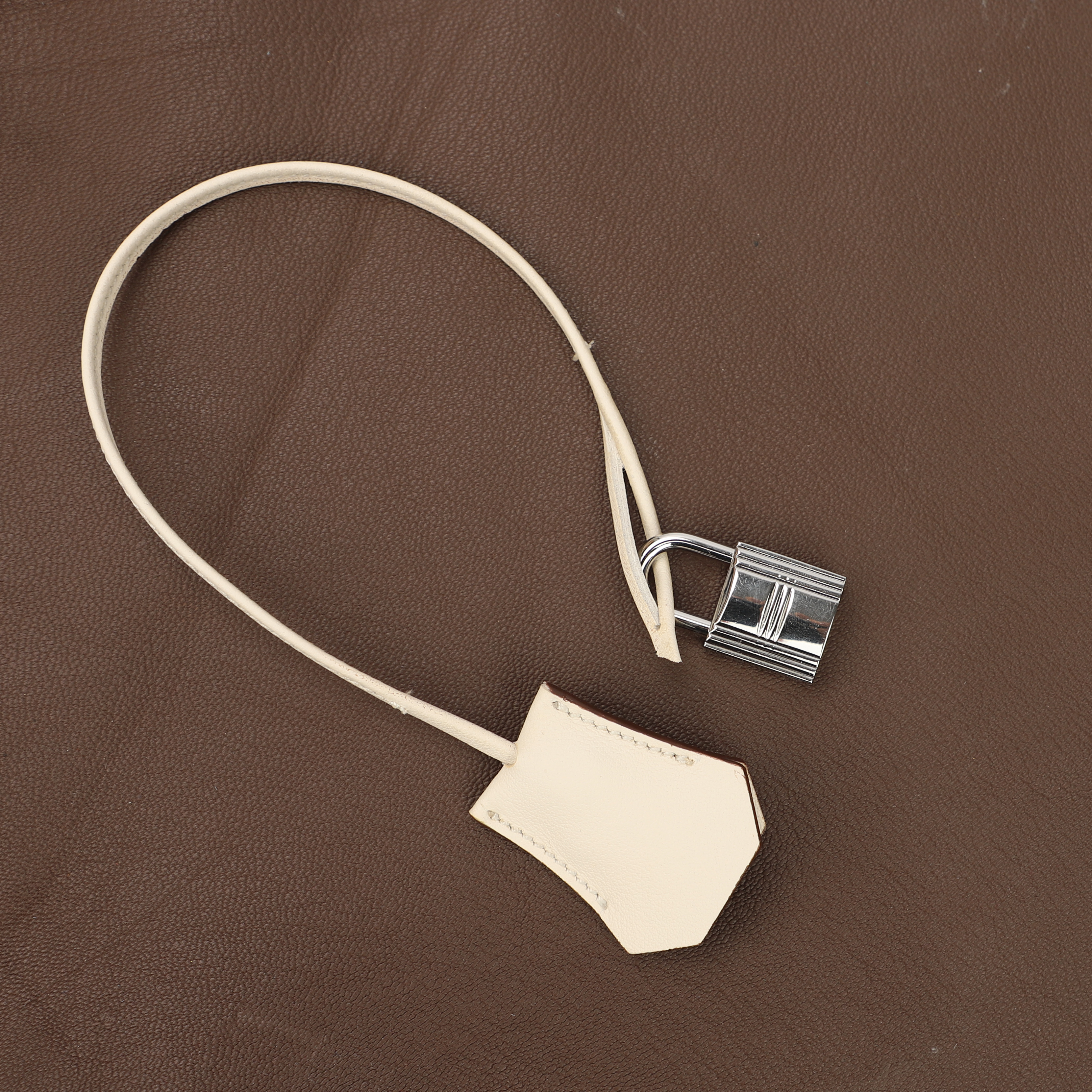 Togo Leather Clochette Lock and Key