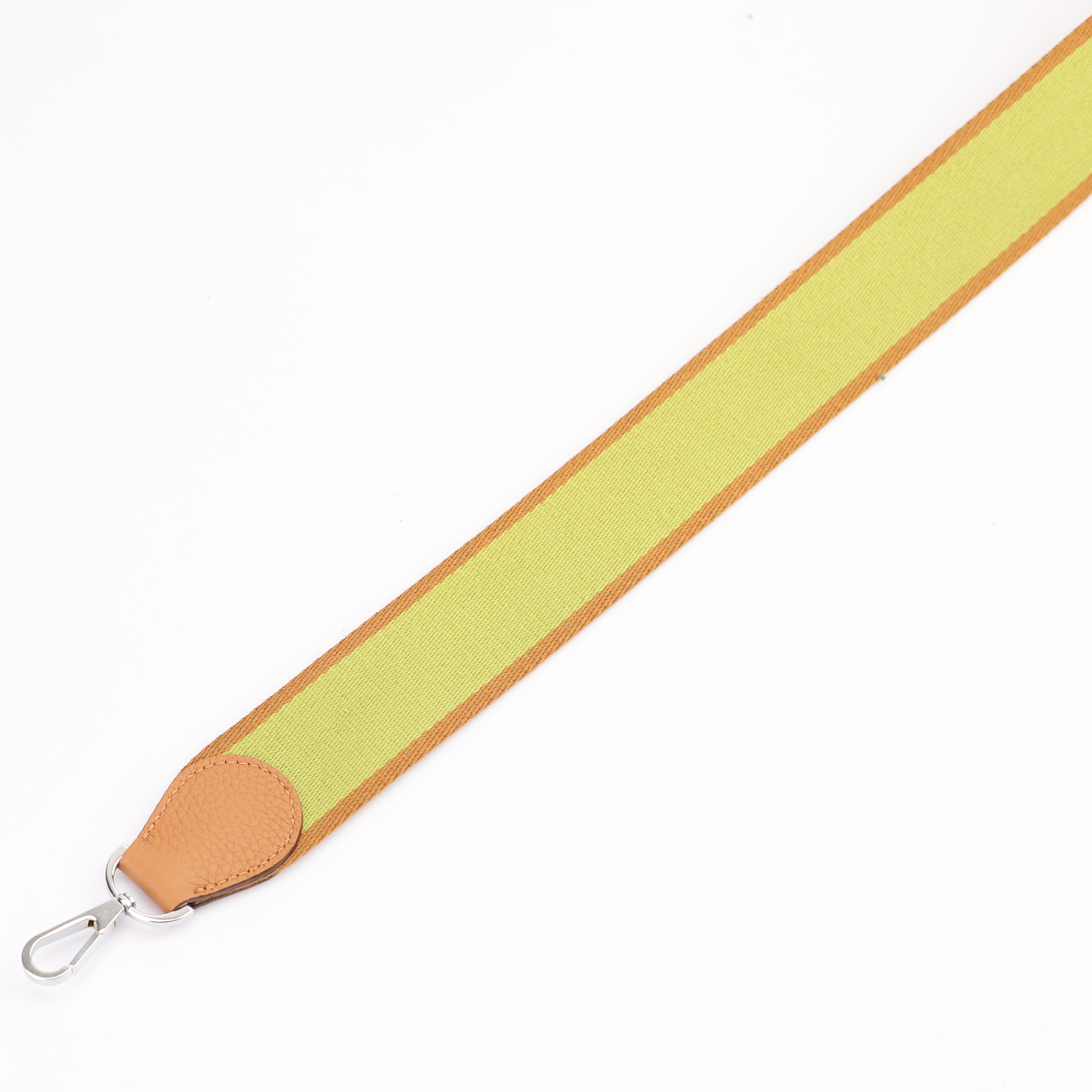 Handamde The 2" wide Gold/Anis Green canvas and togo leather shoulder strap for brand bag,guita strap,crossbody strap