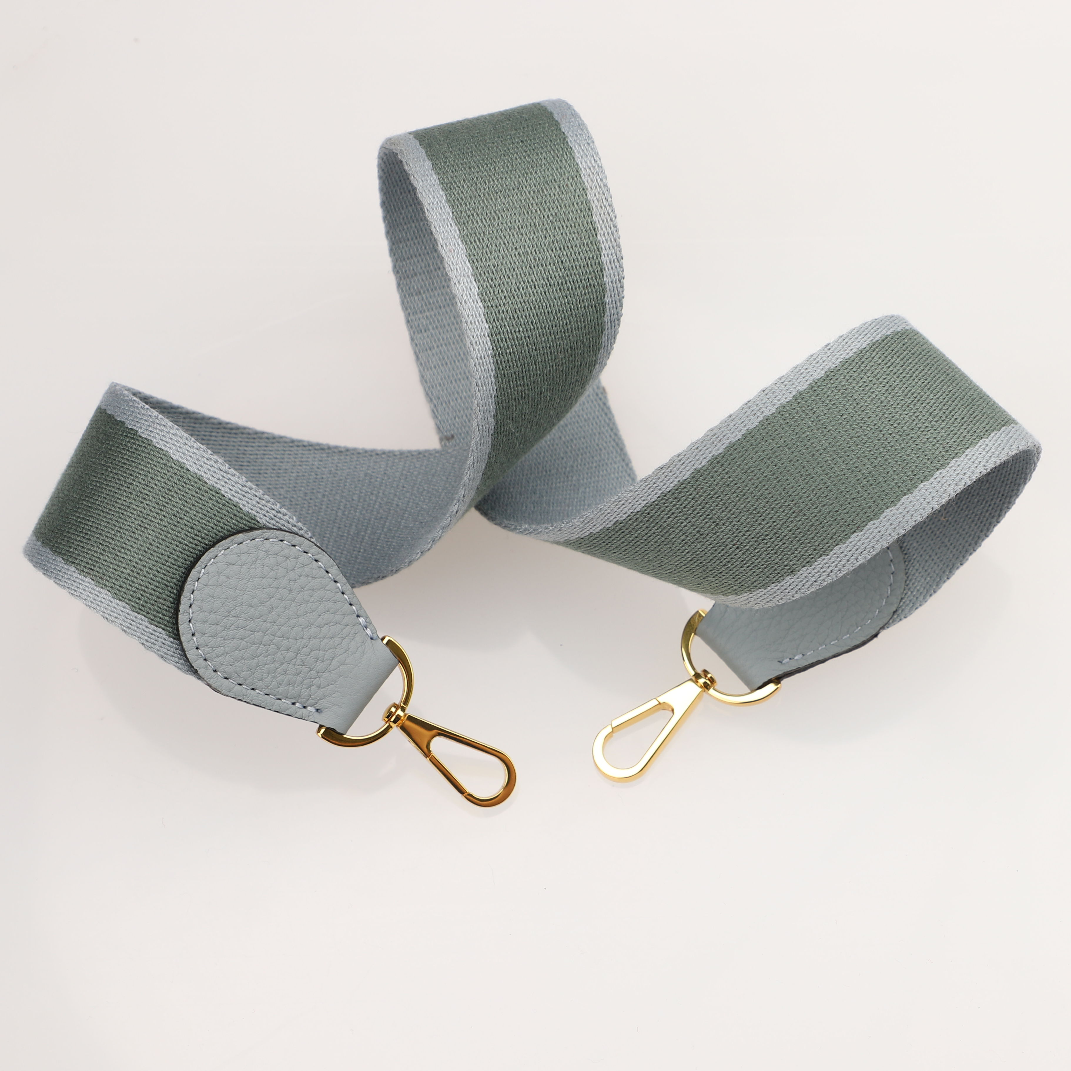 [Copy]Handamde The 2" wide Bi-colors canvas and togo leather shoulder strap for brand bag,guita strap,crossbody strap