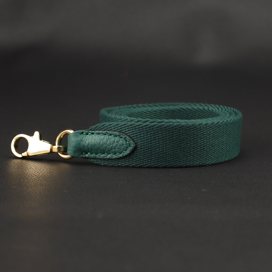 25mm Wide Vert Canvas Crossbody strap for Evelyne TPM bag and other Brand bag,Vert Canvas with togo leather shoulder strap