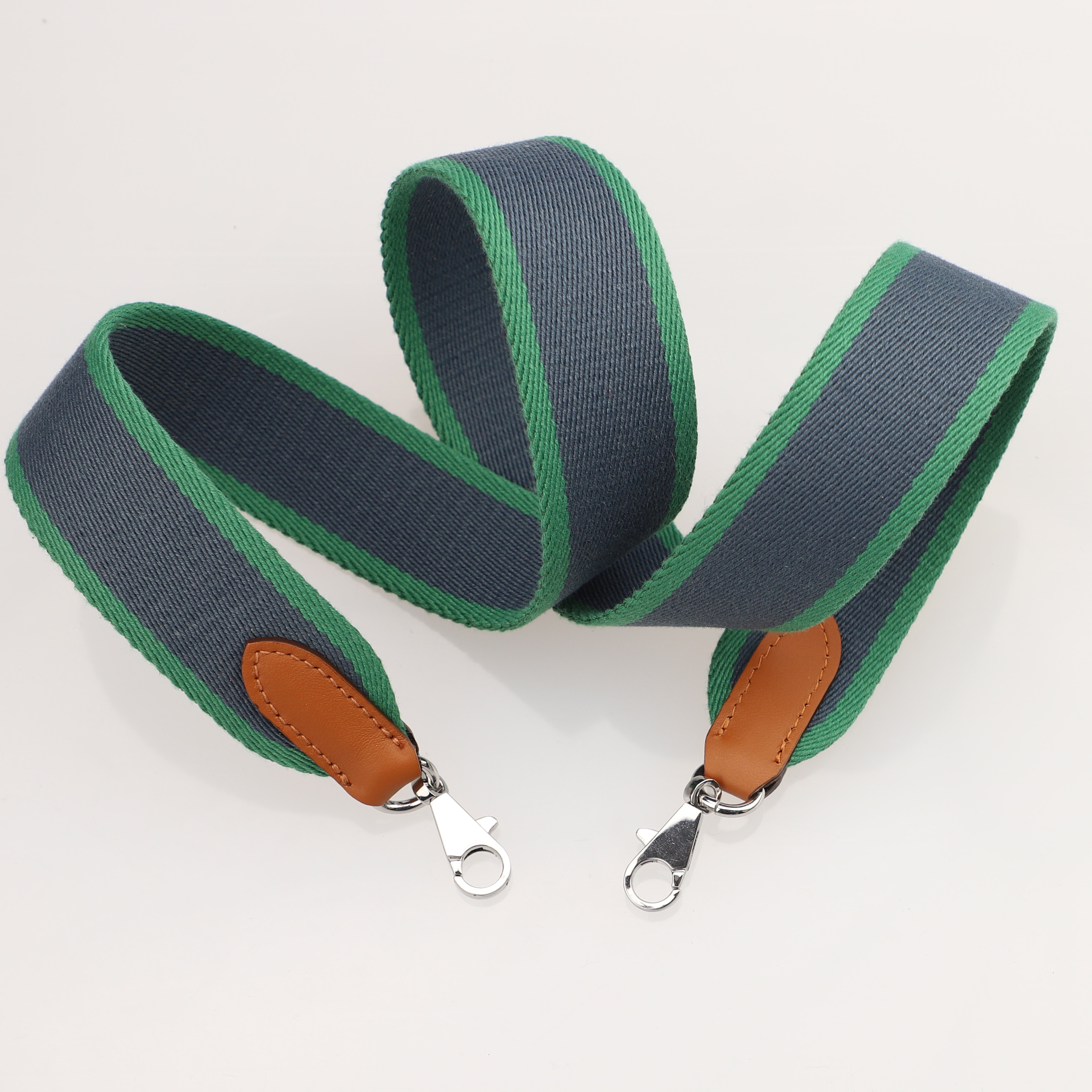 Handamde The 2" wide Canvas and Swift leather shoulder strap for brand bag,guitar strap,crossbody strap