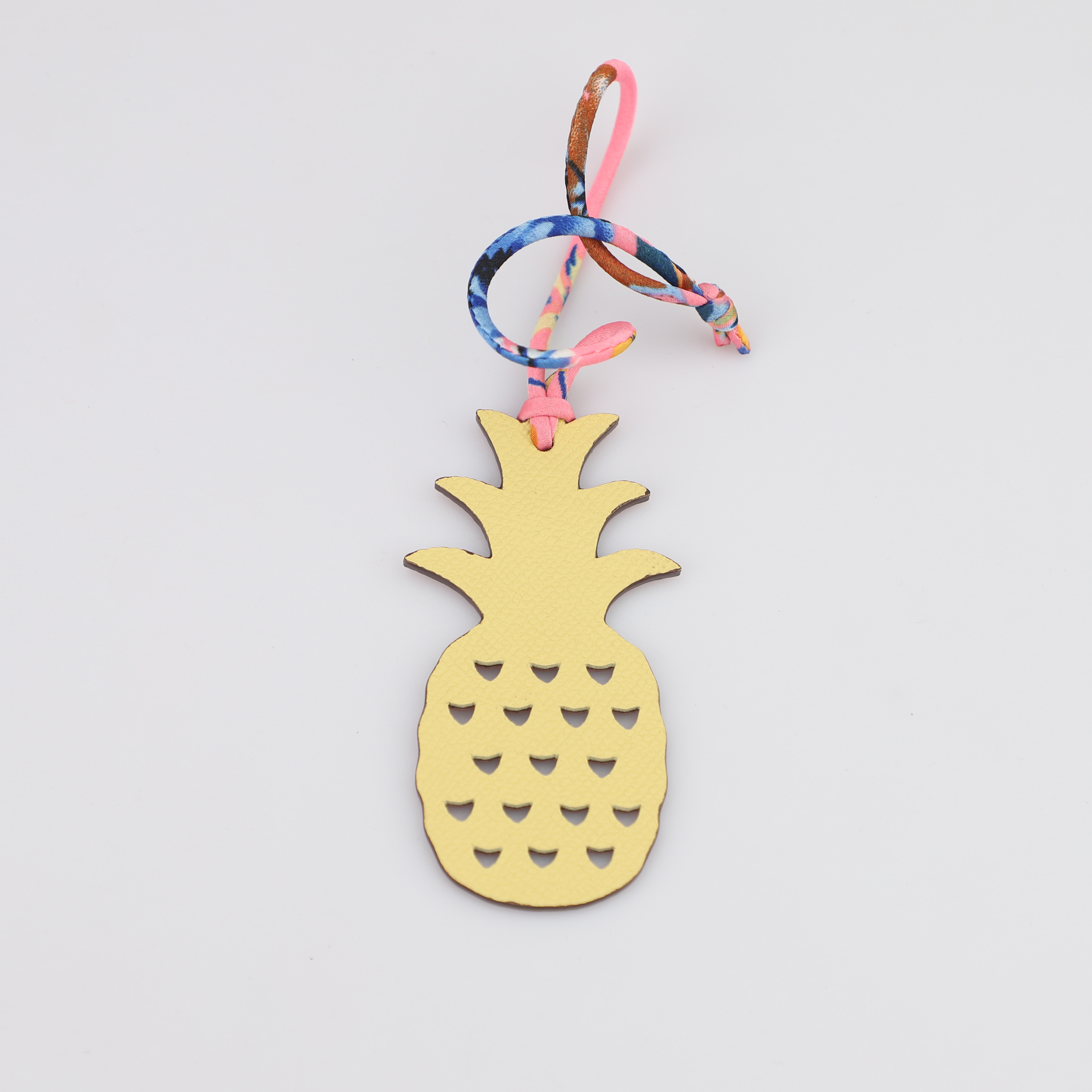Epsom Leather and togo leather Petit H Charm Pineapple Bag Charm Key Holder,bag charm