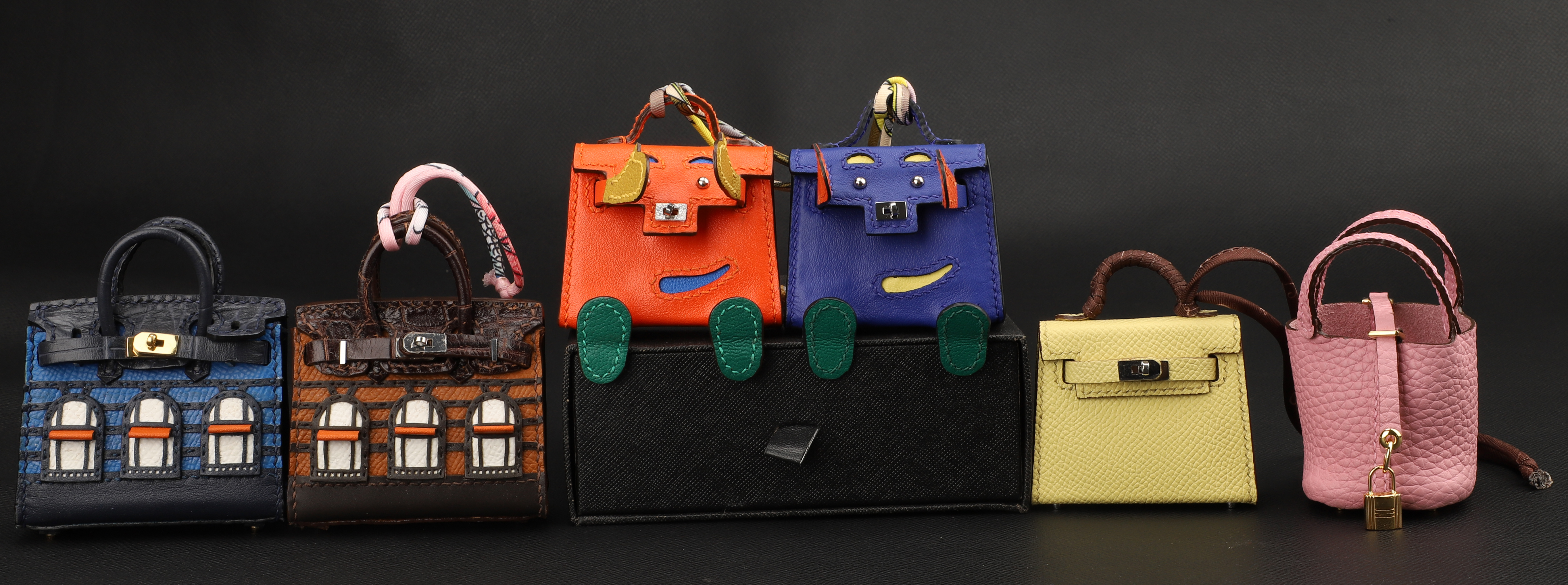 Handmade and Custom The Kelly Dole Bag Charm Tadelakt with Chevre Mysore Accessory